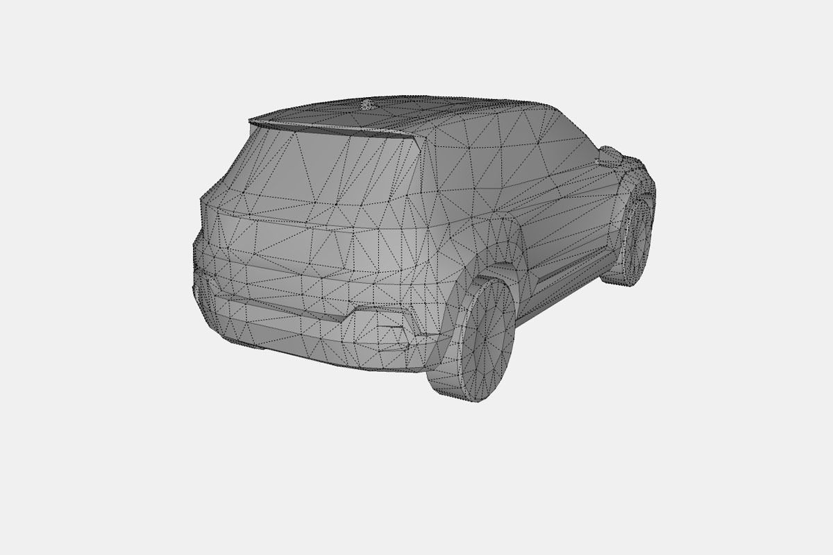 Jeep Avenger 2024 Low-poly 3D model_19