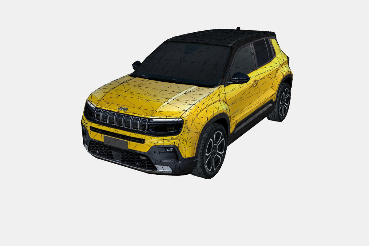 Jeep Avenger 2024 Low-poly 3D model_16