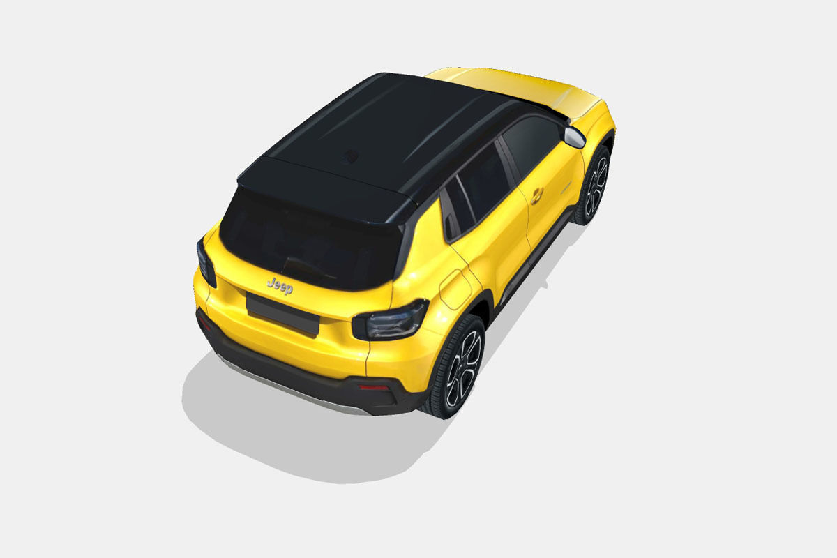 Jeep Avenger 2024 Low-poly 3D model_10