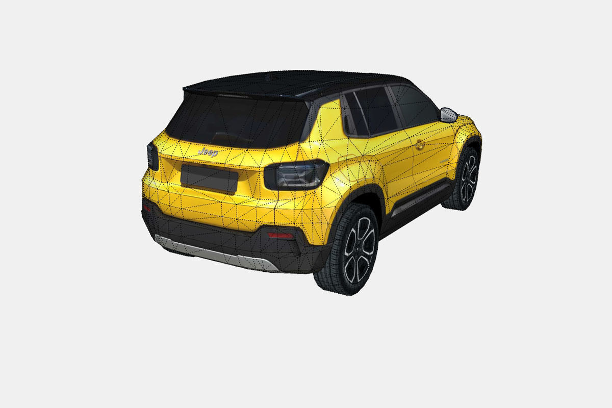 Jeep Avenger 2024 Low-poly 3D model_17