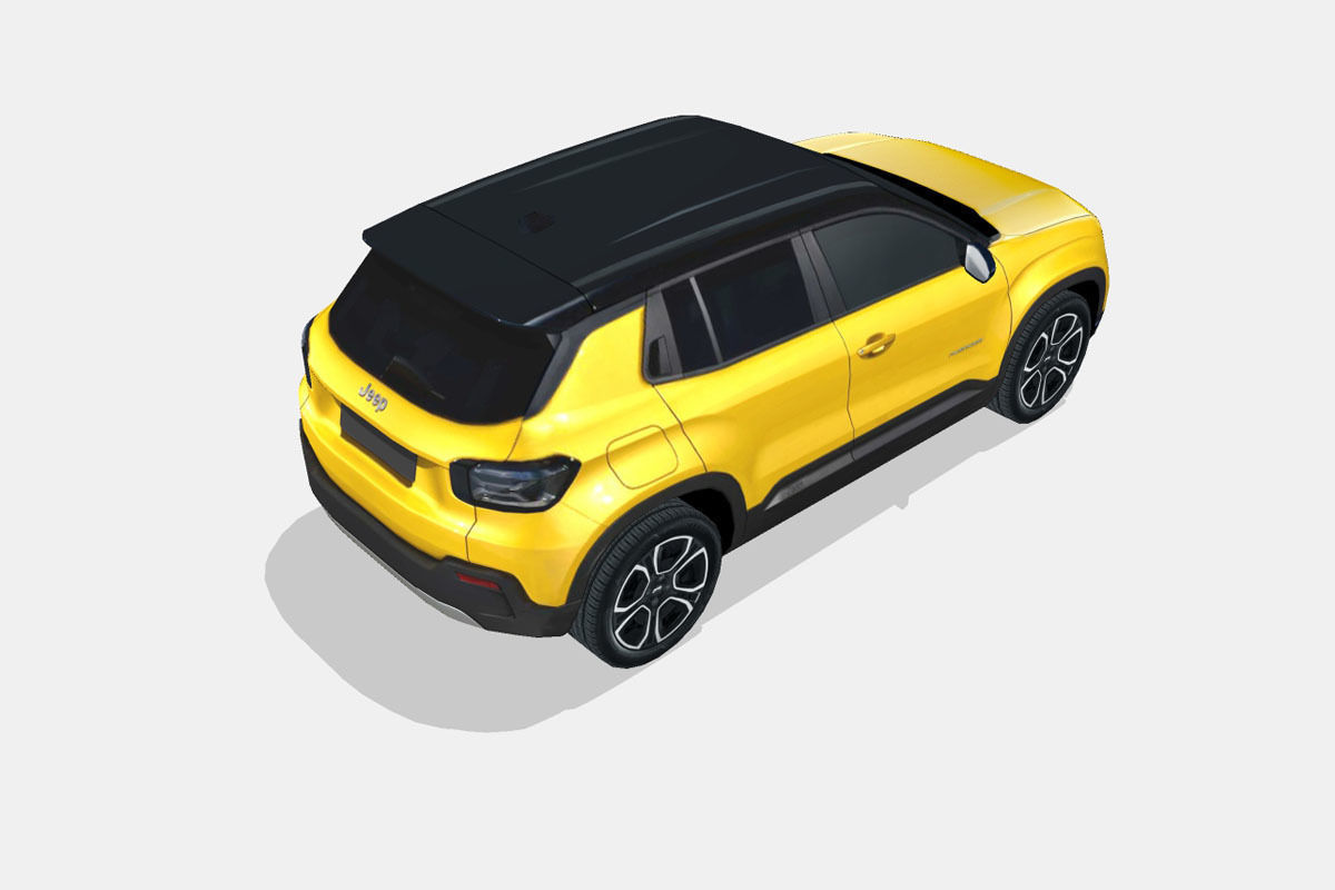 Jeep Avenger 2024 Low-poly 3D model_12