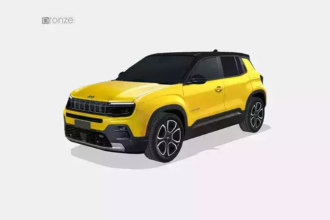 Jeep Avenger 2024 Low-poly 3D model
