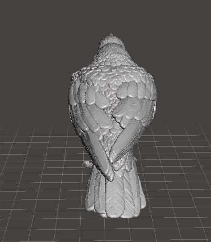 CROW CAWING REALISTIC FIGURE MODEL ANIMAL FIGURE ORNAMENT 3D print model_2