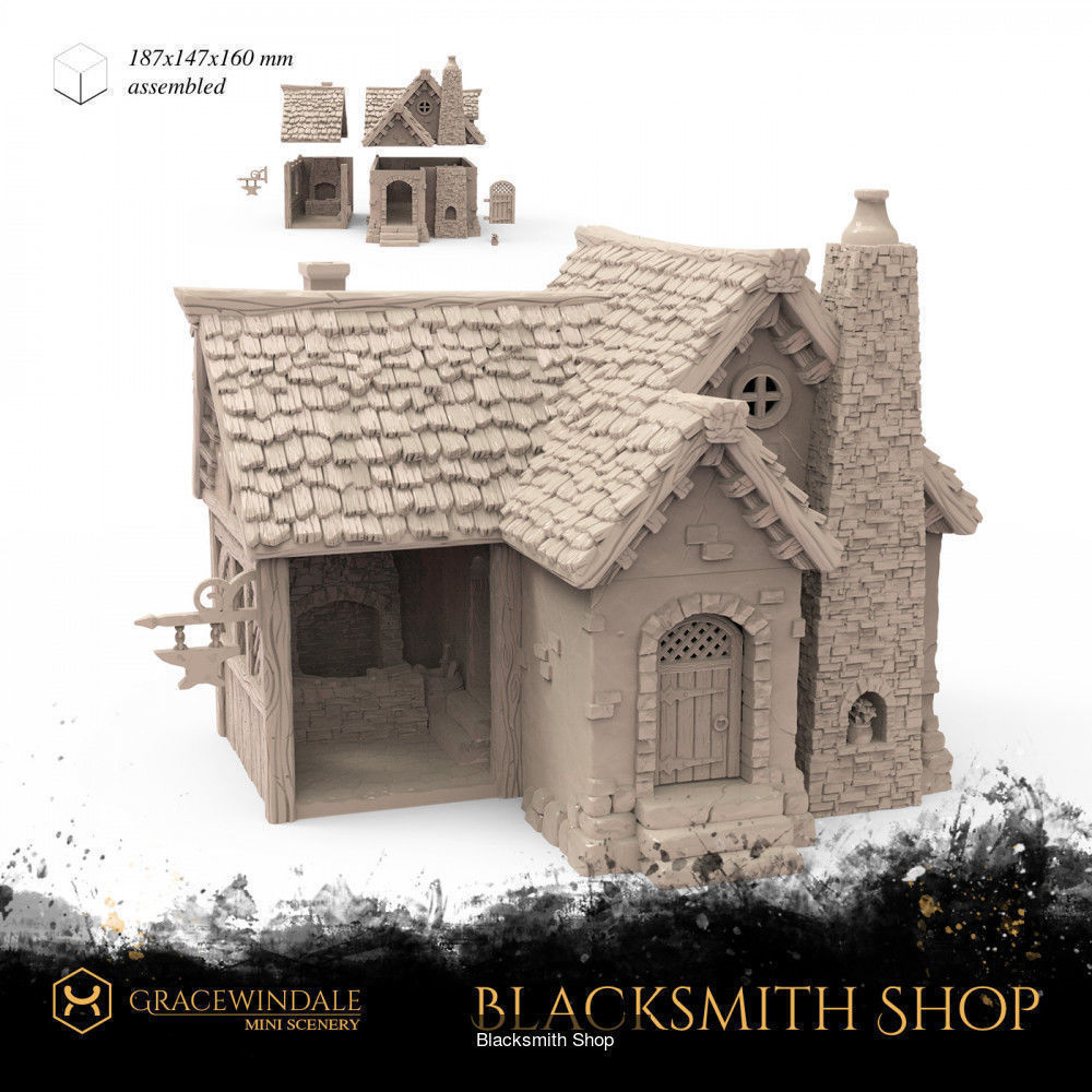 Town Buildings 3D Model Collection_7