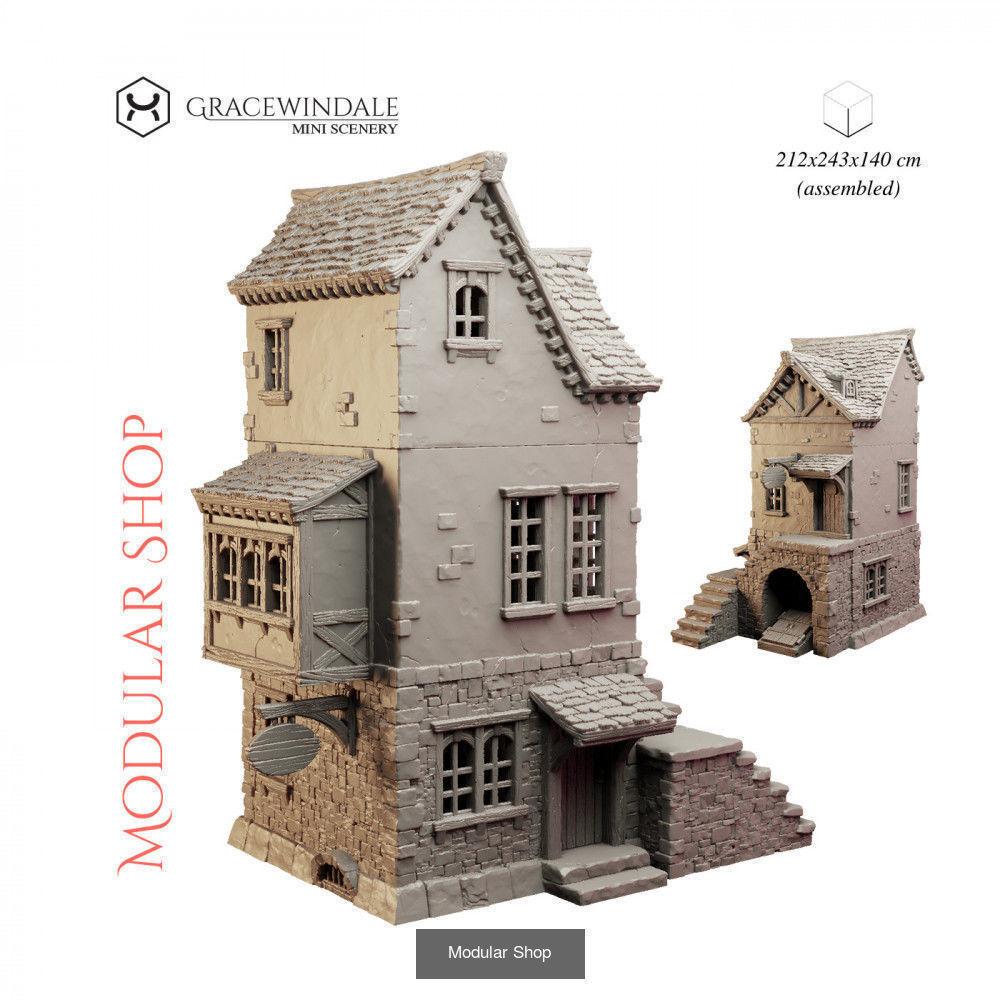 Town Buildings 3D Model Collection_13