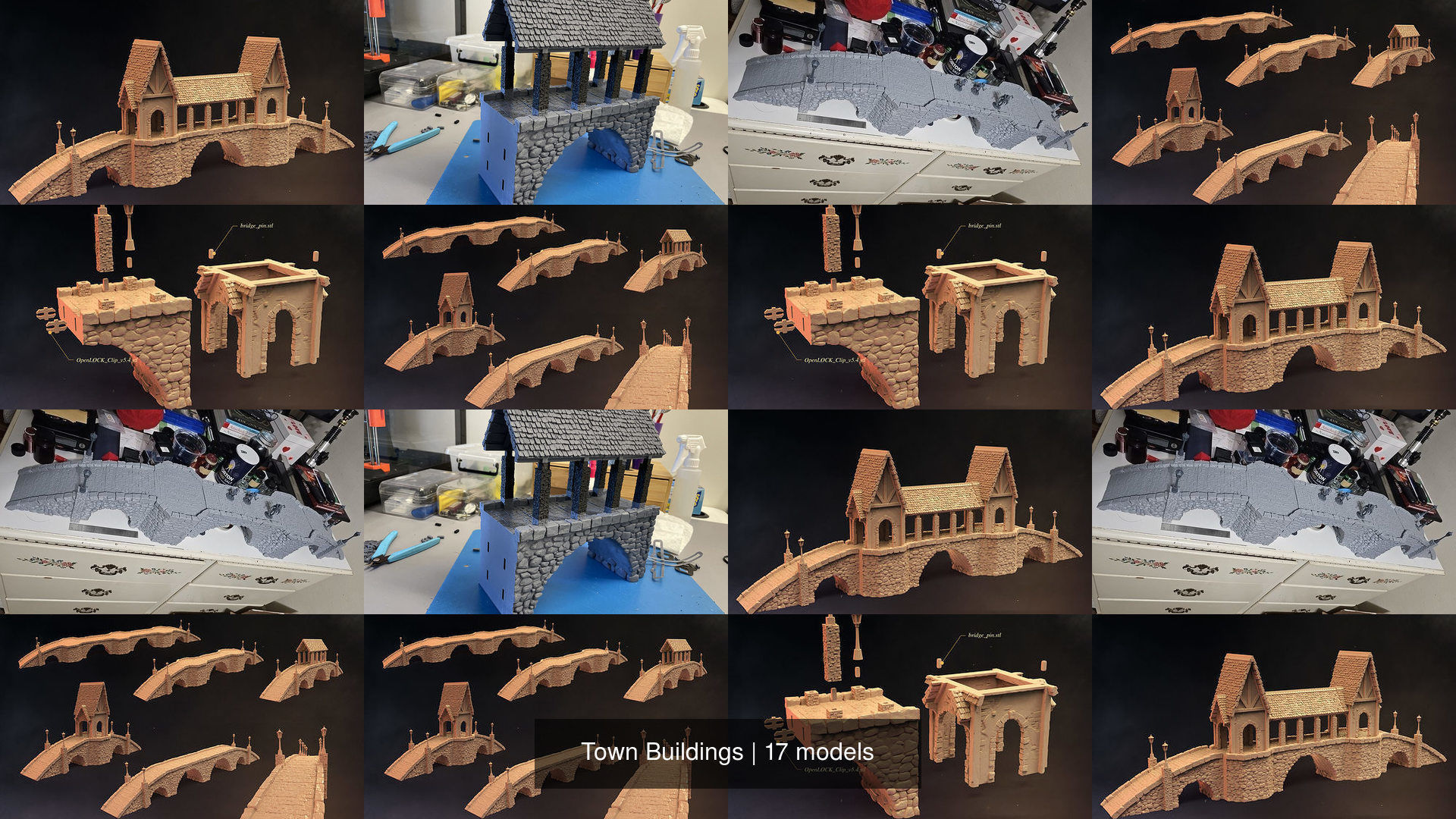 Town Buildings 3D Model Collection_5