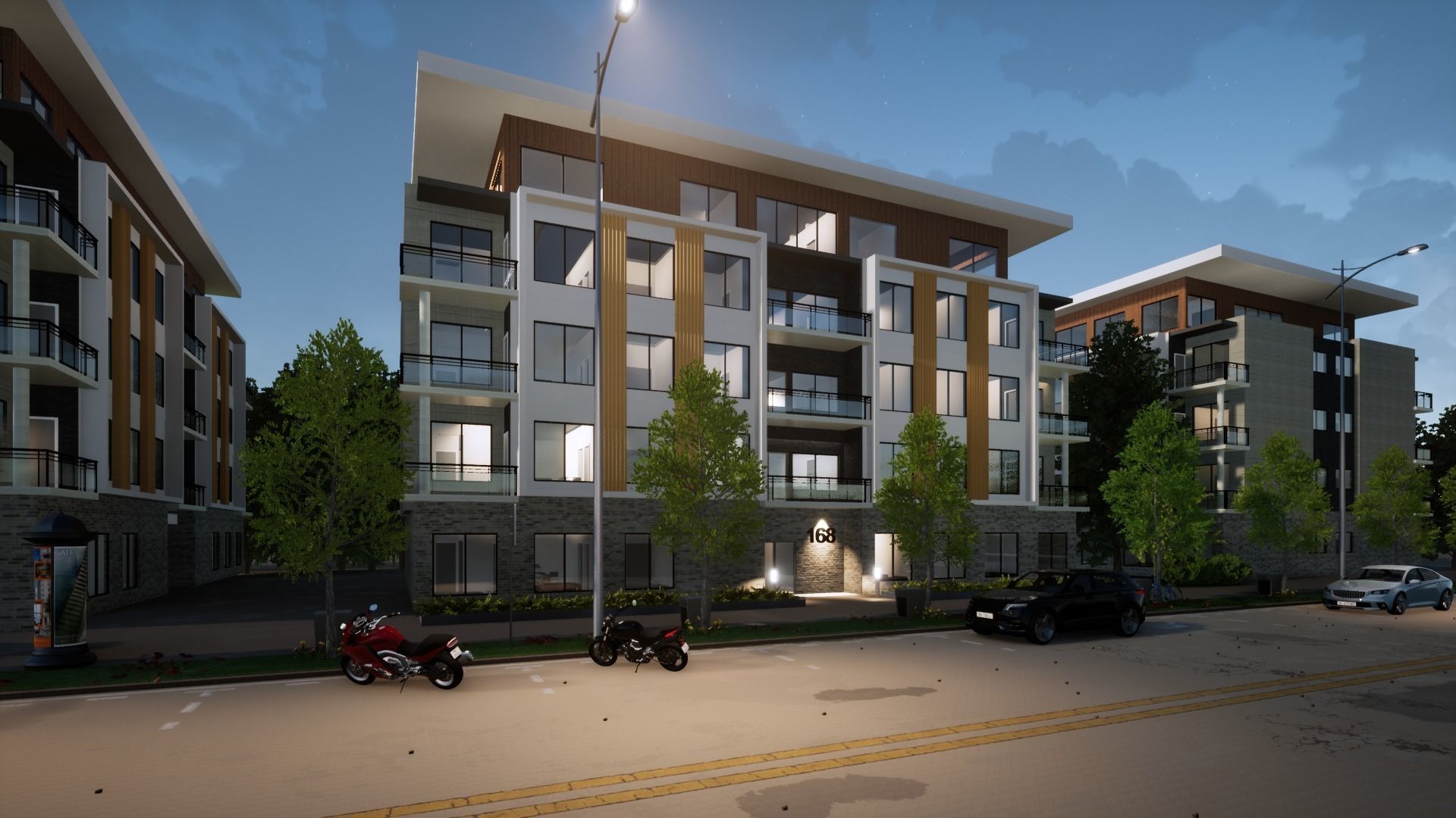 Low-Rise Condominium Revit and Twinmotion 3D model_2
