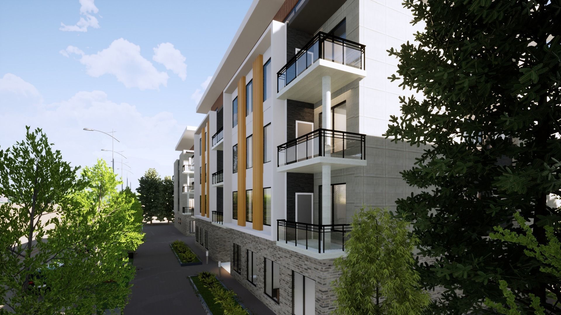 Low-Rise Condominium Revit and Twinmotion 3D model_7