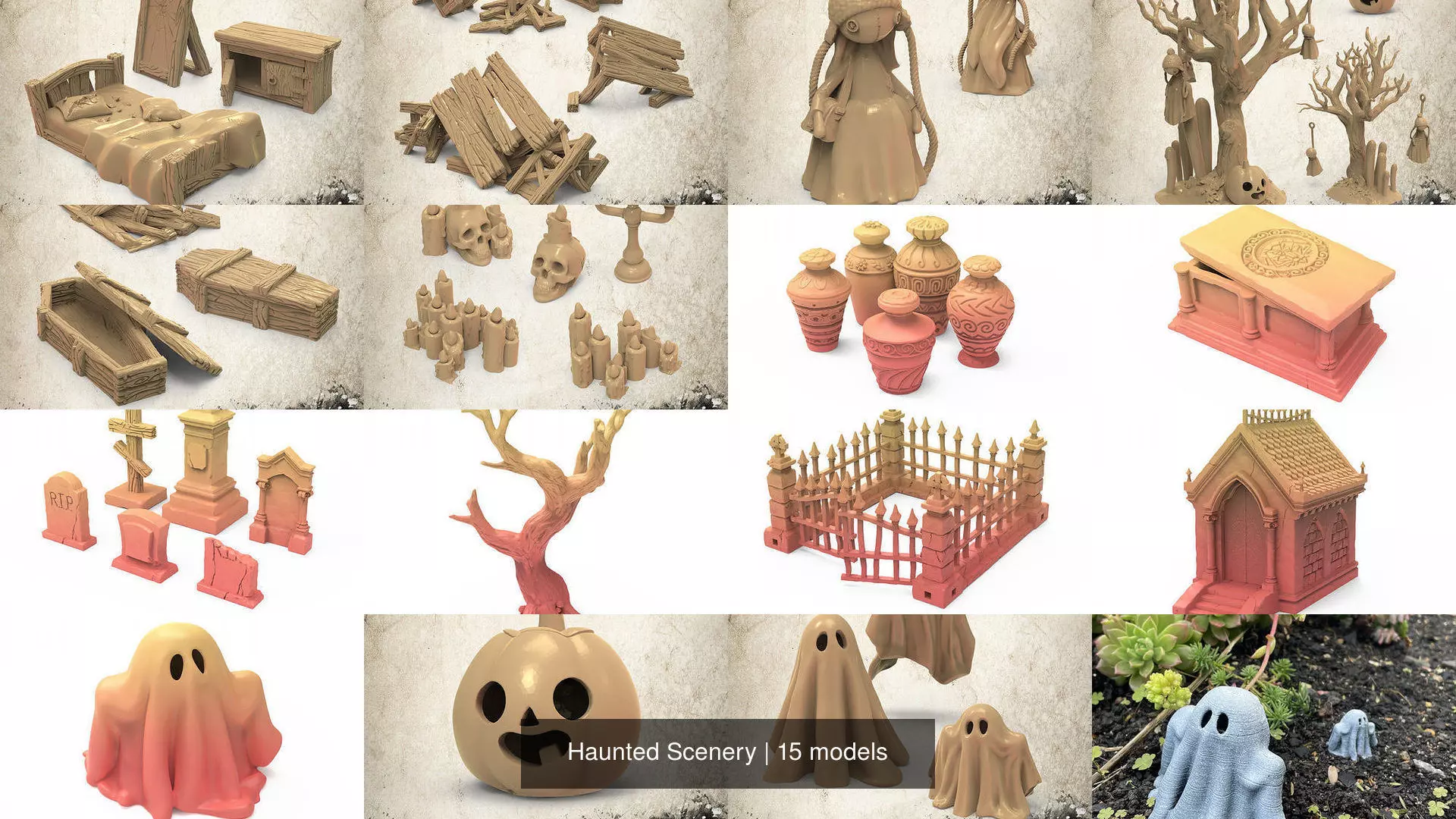 Haunted Scenery 3D Model Collection_1
