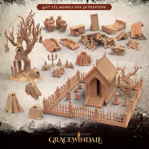 Haunted Scenery 3D Model Collection
