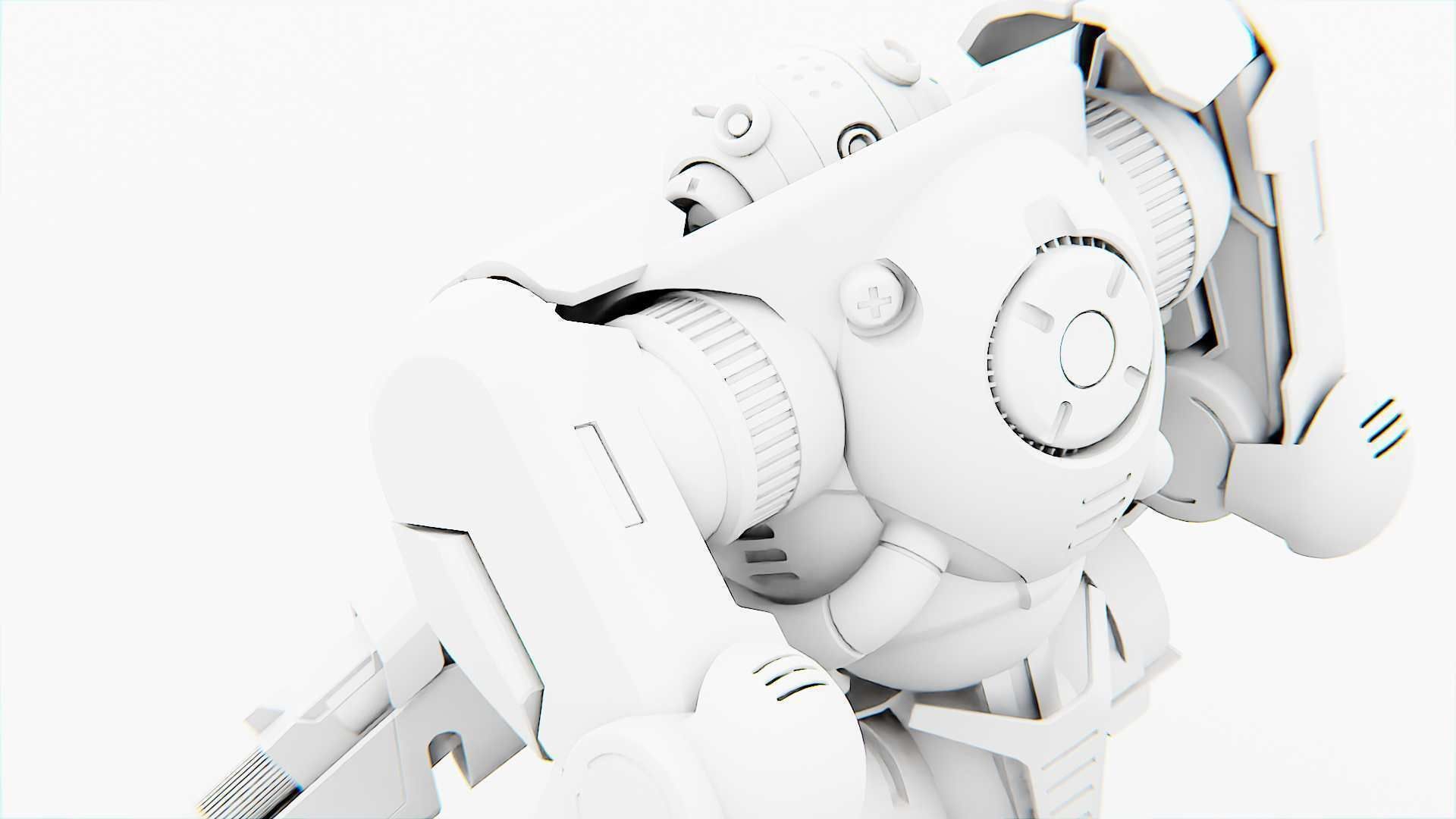 Doom Fighter V-4 Rigged for Unreal Engine - Unity - MIXAMO 3D model_35