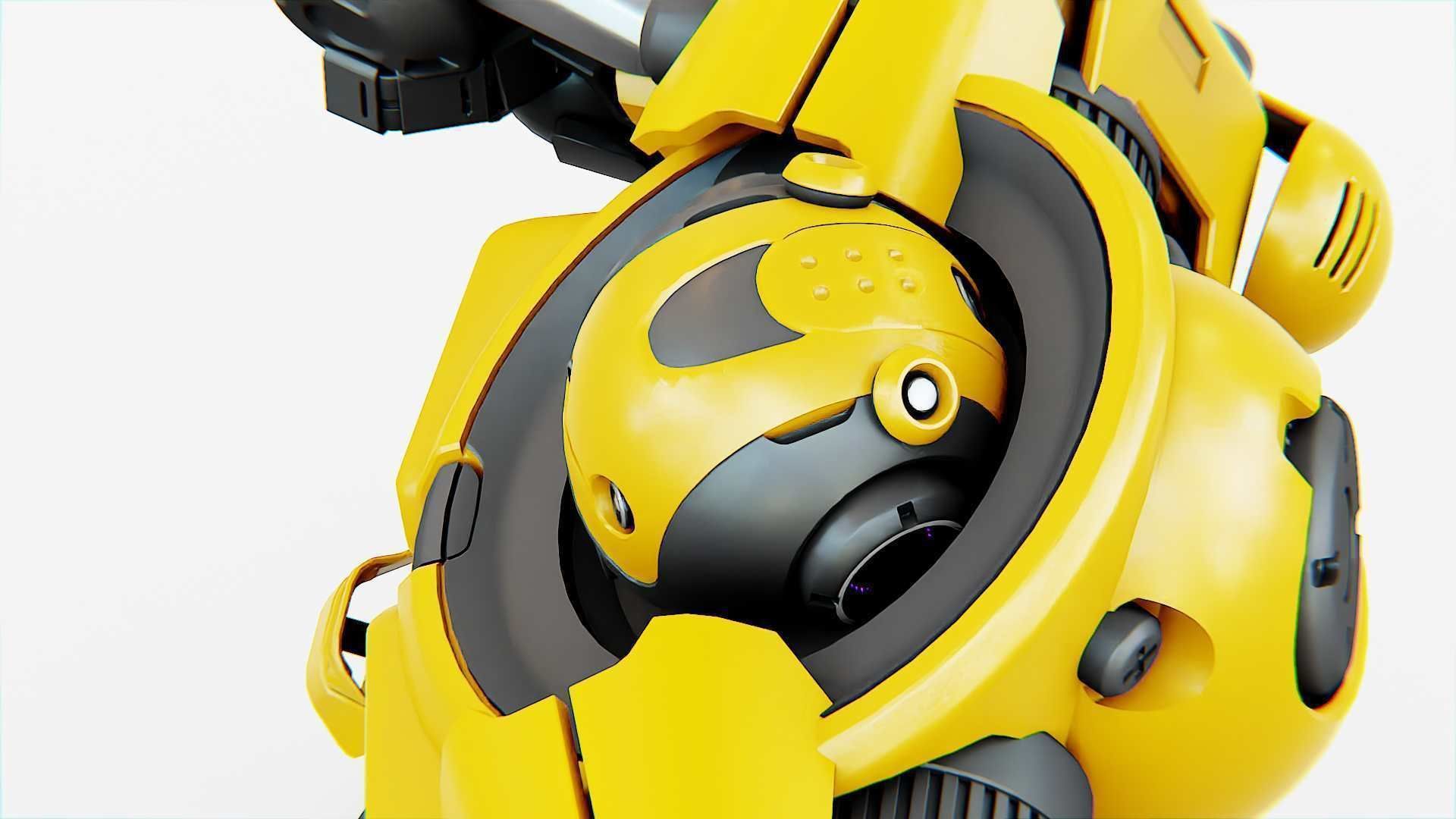 Doom Fighter V-4 Rigged for Unreal Engine - Unity - MIXAMO 3D model_29