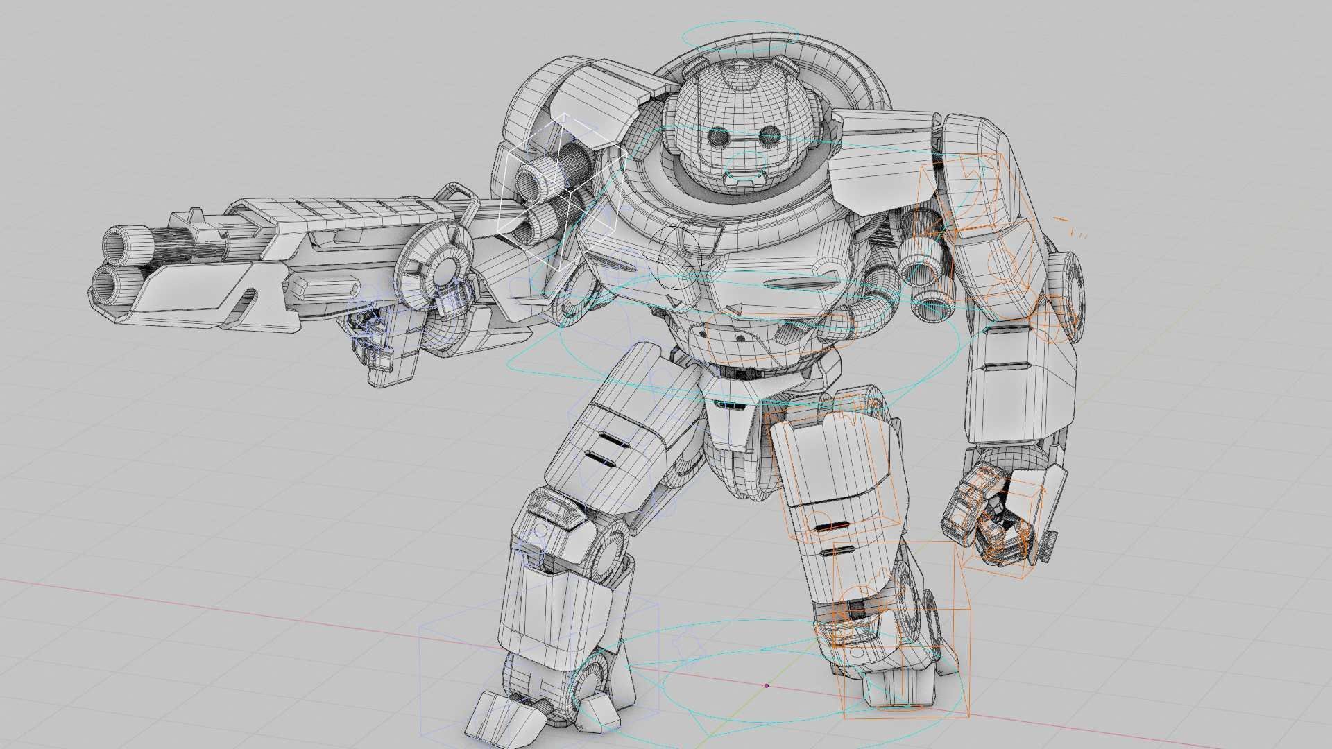 Doom Fighter V-4 Rigged for Unreal Engine - Unity - MIXAMO 3D model_38