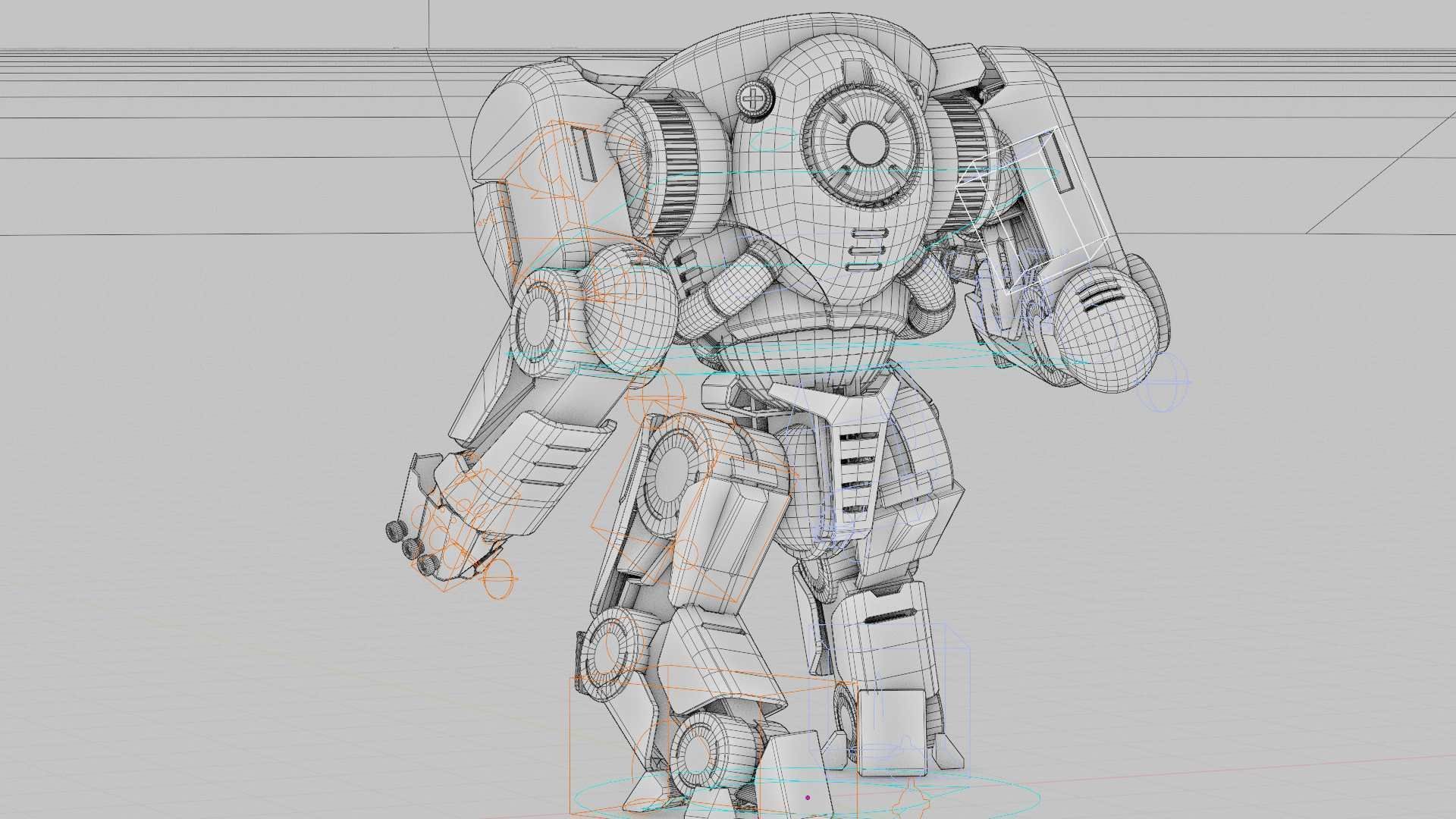 Doom Fighter V-4 Rigged for Unreal Engine - Unity - MIXAMO 3D model_39