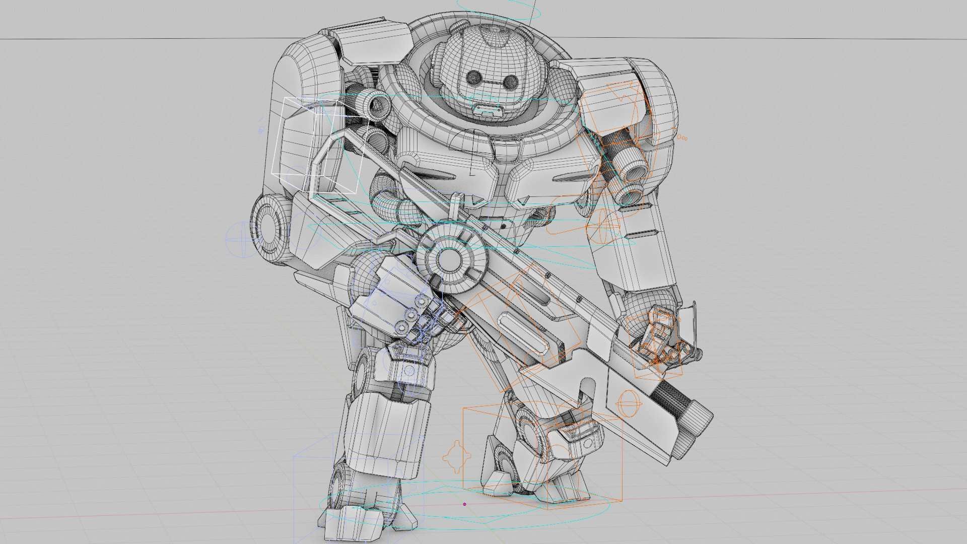 Doom Fighter V-4 Rigged for Unreal Engine - Unity - MIXAMO 3D model_40