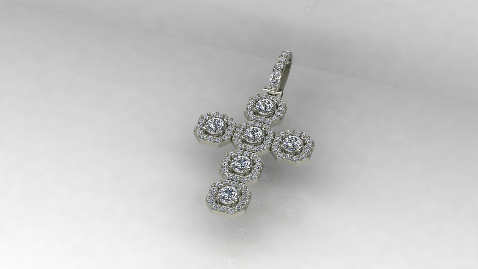 Cross Pendant  3D print model_2