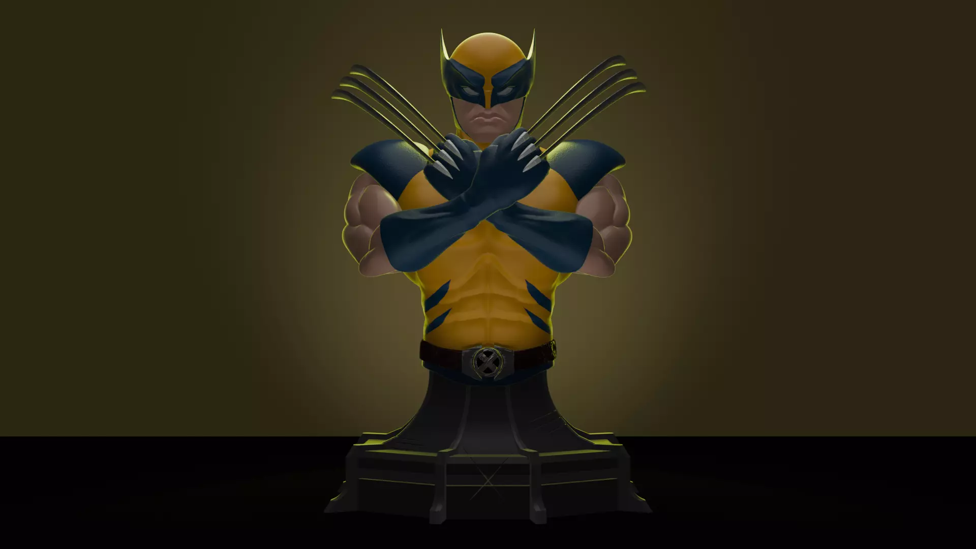 Wolverine bust - X-men 3D print model