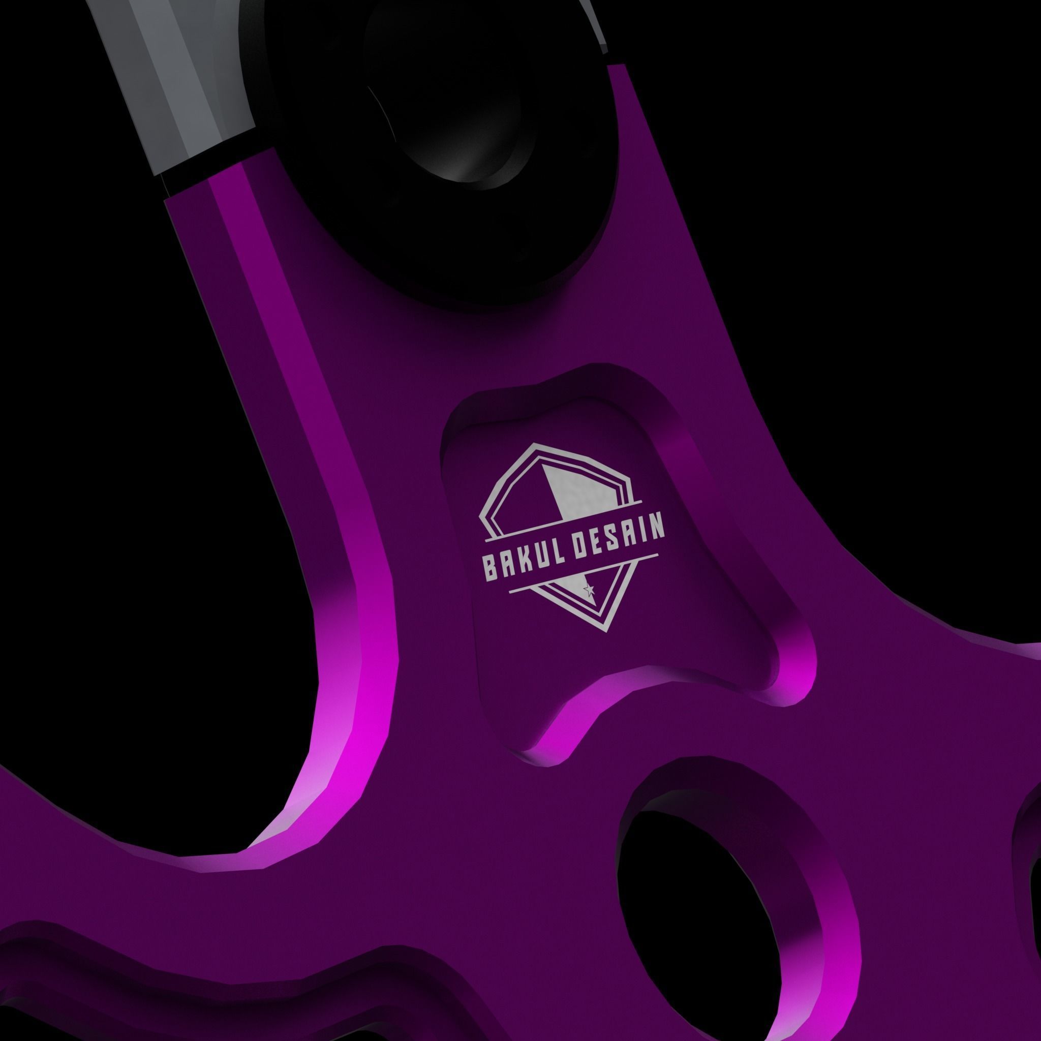 Disc Brake Floating Low-poly 3D model_2