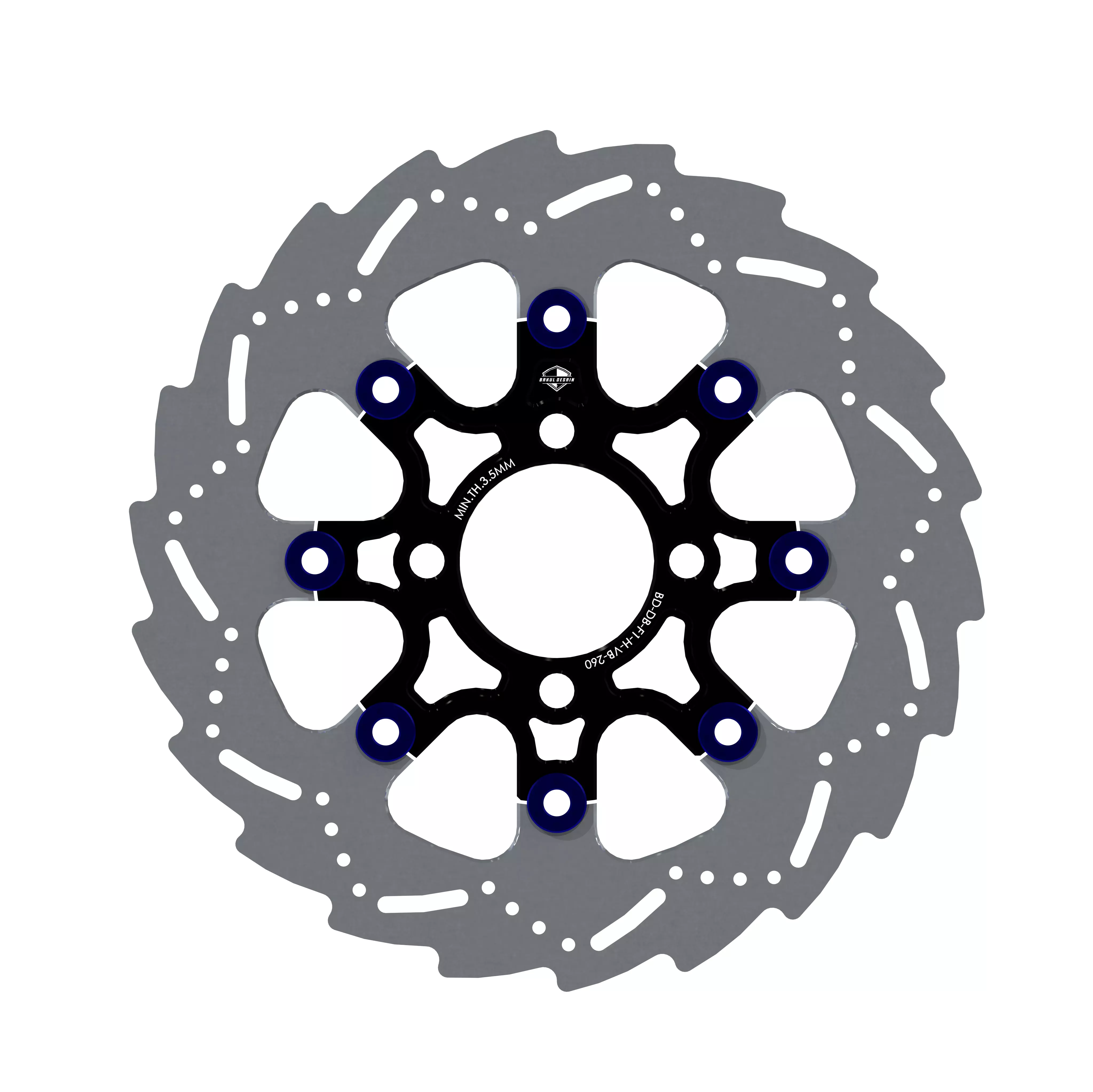 Disc Brake Floating Low-poly 3D model_0