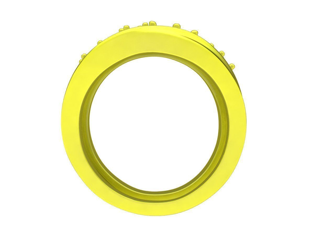 7073 non traditional diamond fashion ring for women 3D print model_2