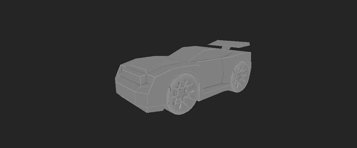 LIGHTENING CAR Low-poly 3D model_18