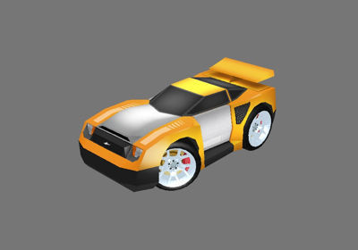 LIGHTENING CAR Low-poly 3D model_10