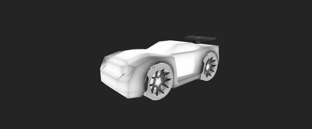 LIGHTENING CAR Low-poly 3D model_19