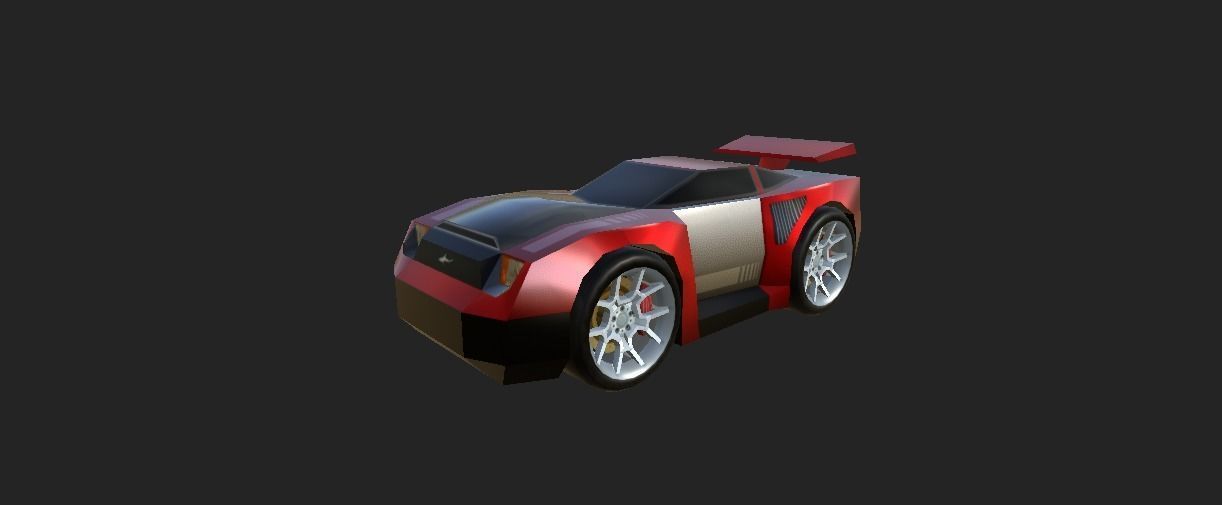 LIGHTENING CAR Low-poly 3D model_15