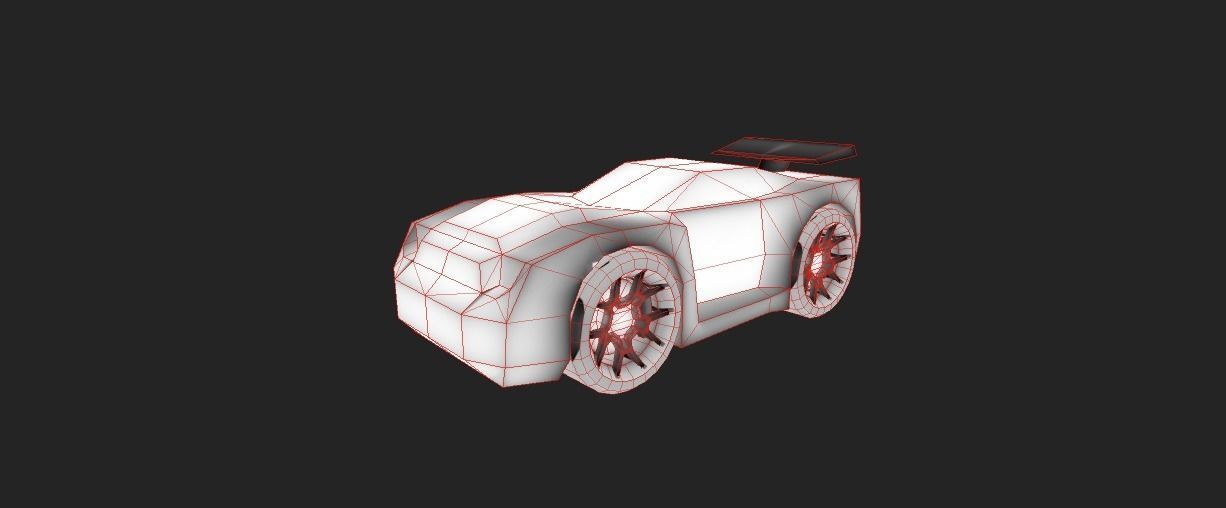 LIGHTENING CAR Low-poly 3D model_22