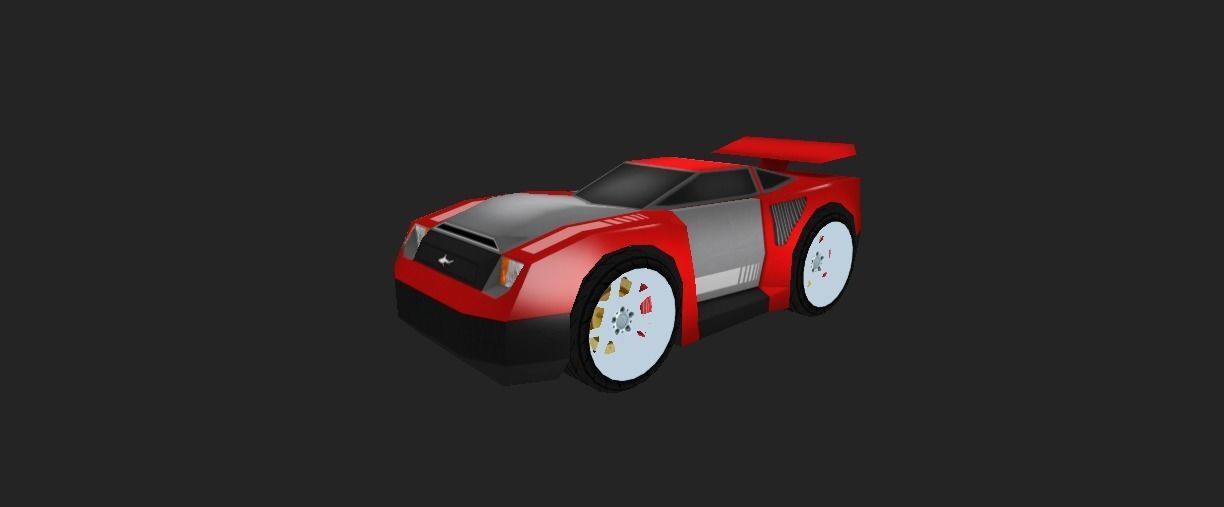 LIGHTENING CAR Low-poly 3D model_16
