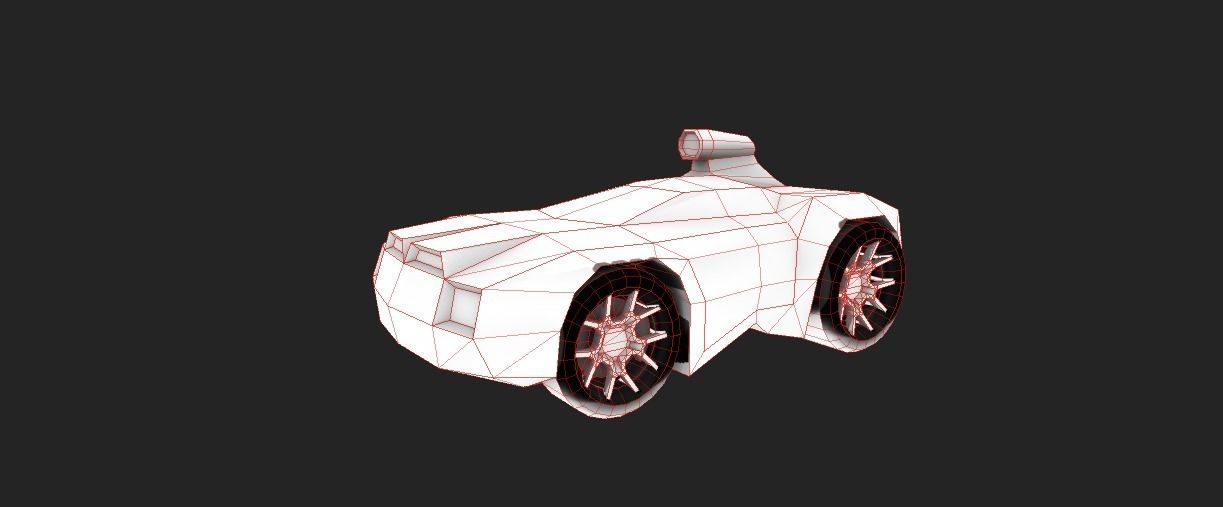 SALAMANDER CAR Low-poly 3D model_11