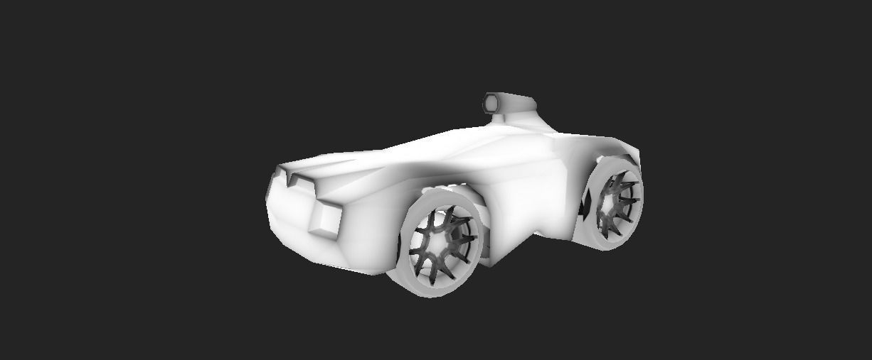 SALAMANDER CAR Low-poly 3D model_9