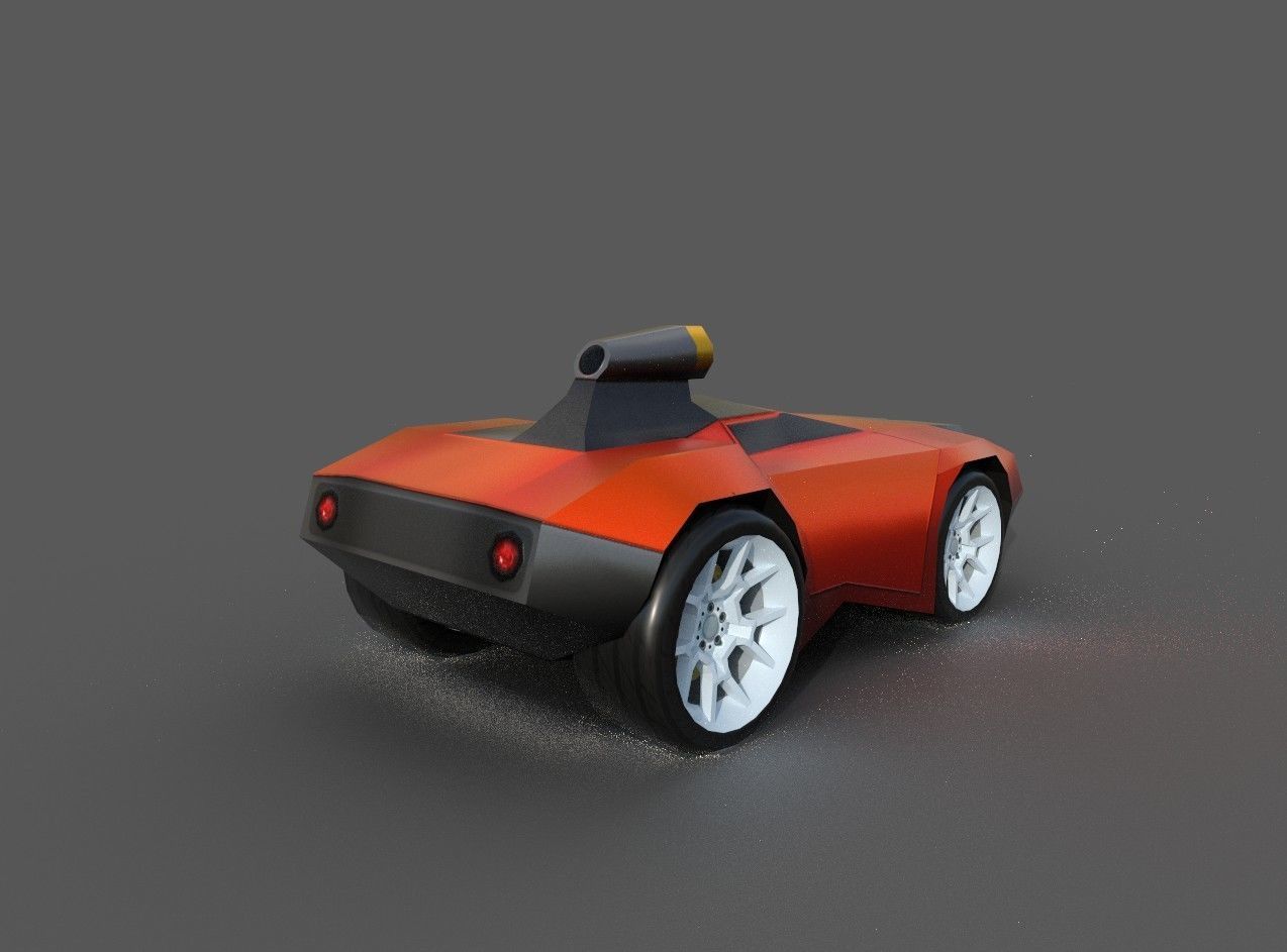 SALAMANDER CAR Low-poly 3D model_3