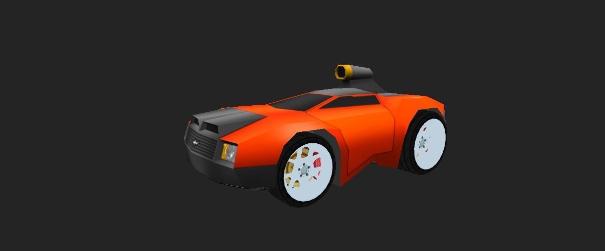 SALAMANDER CAR Low-poly 3D model_5