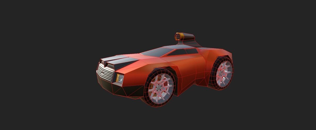 SALAMANDER CAR Low-poly 3D model_12