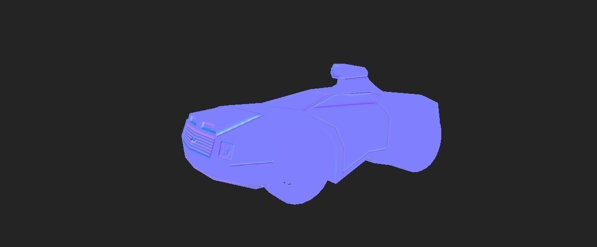 SALAMANDER CAR Low-poly 3D model_6