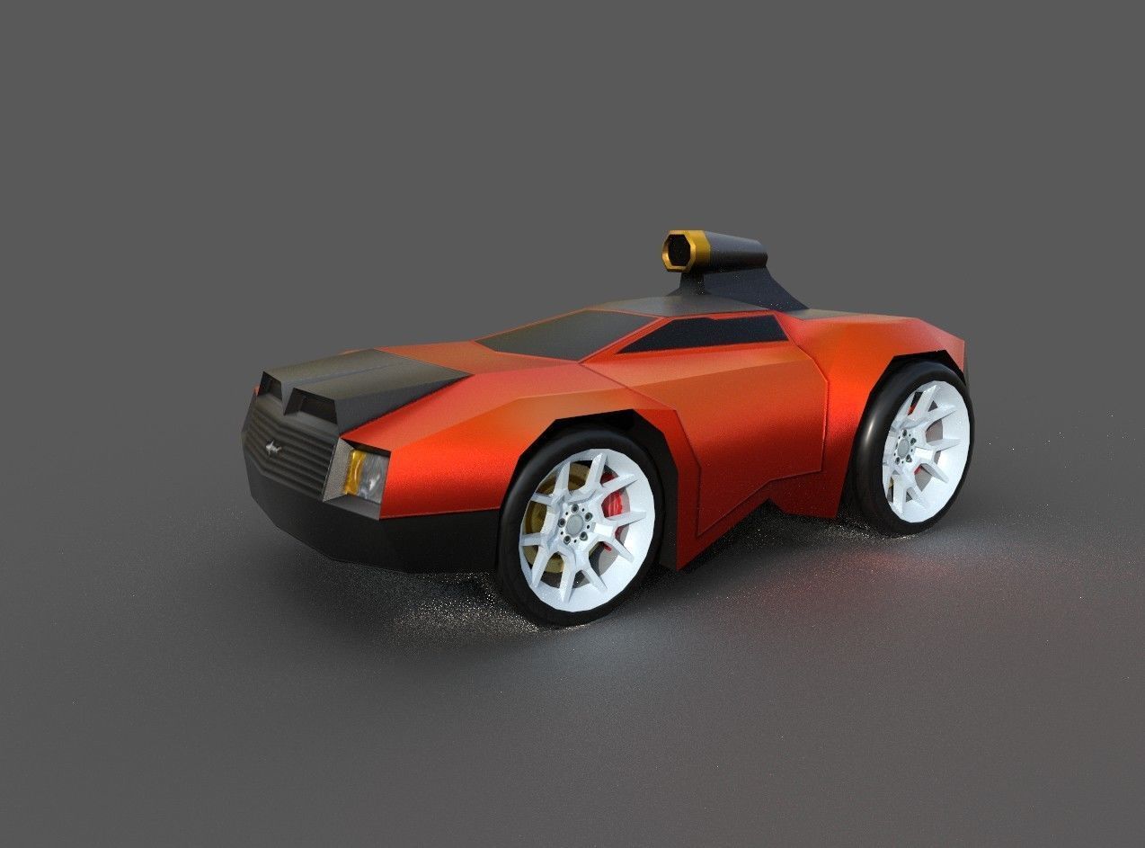 SALAMANDER CAR Low-poly 3D model_4