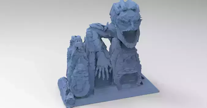 Ghost castle 1 sculpture