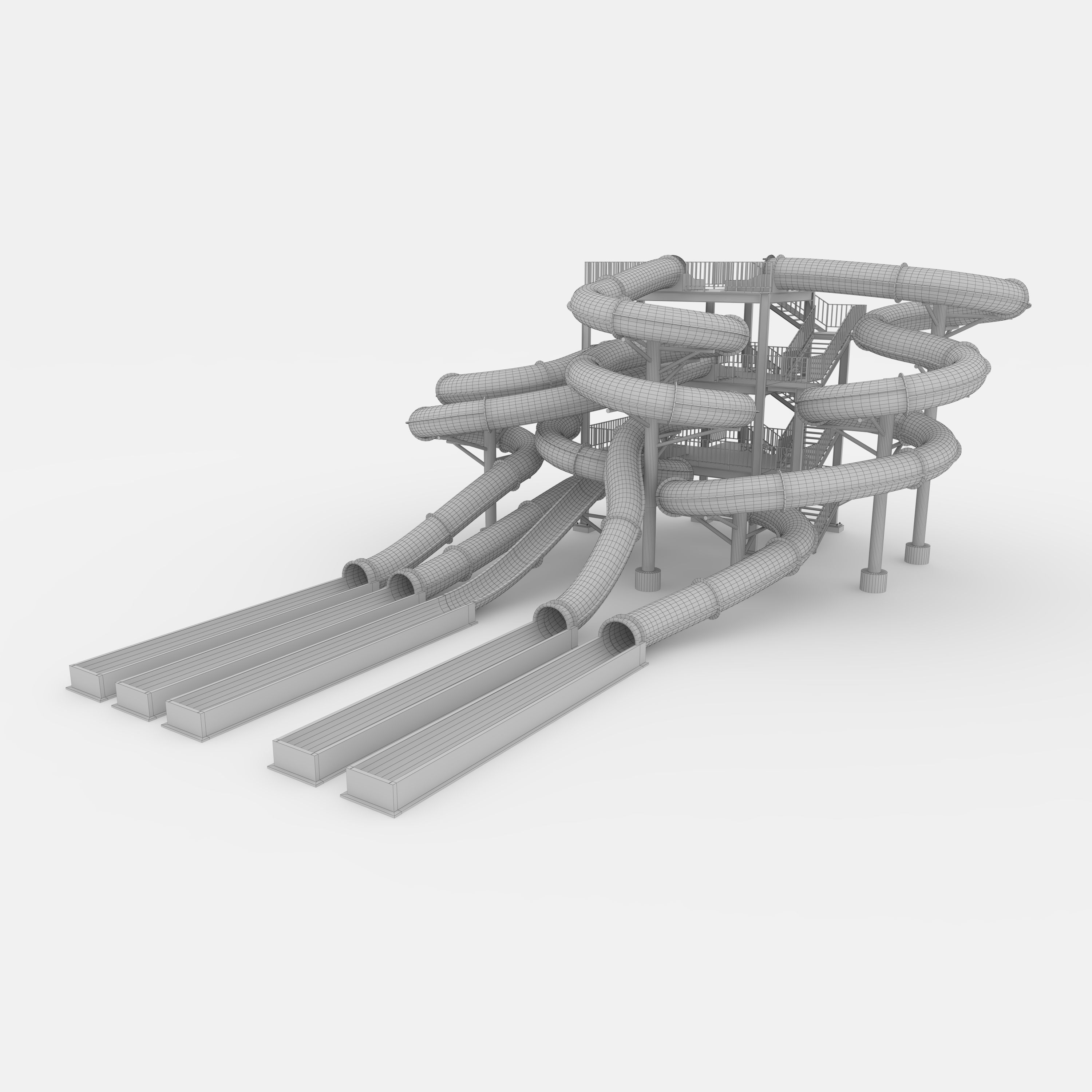 Waterpark Slide 4 3D model_21