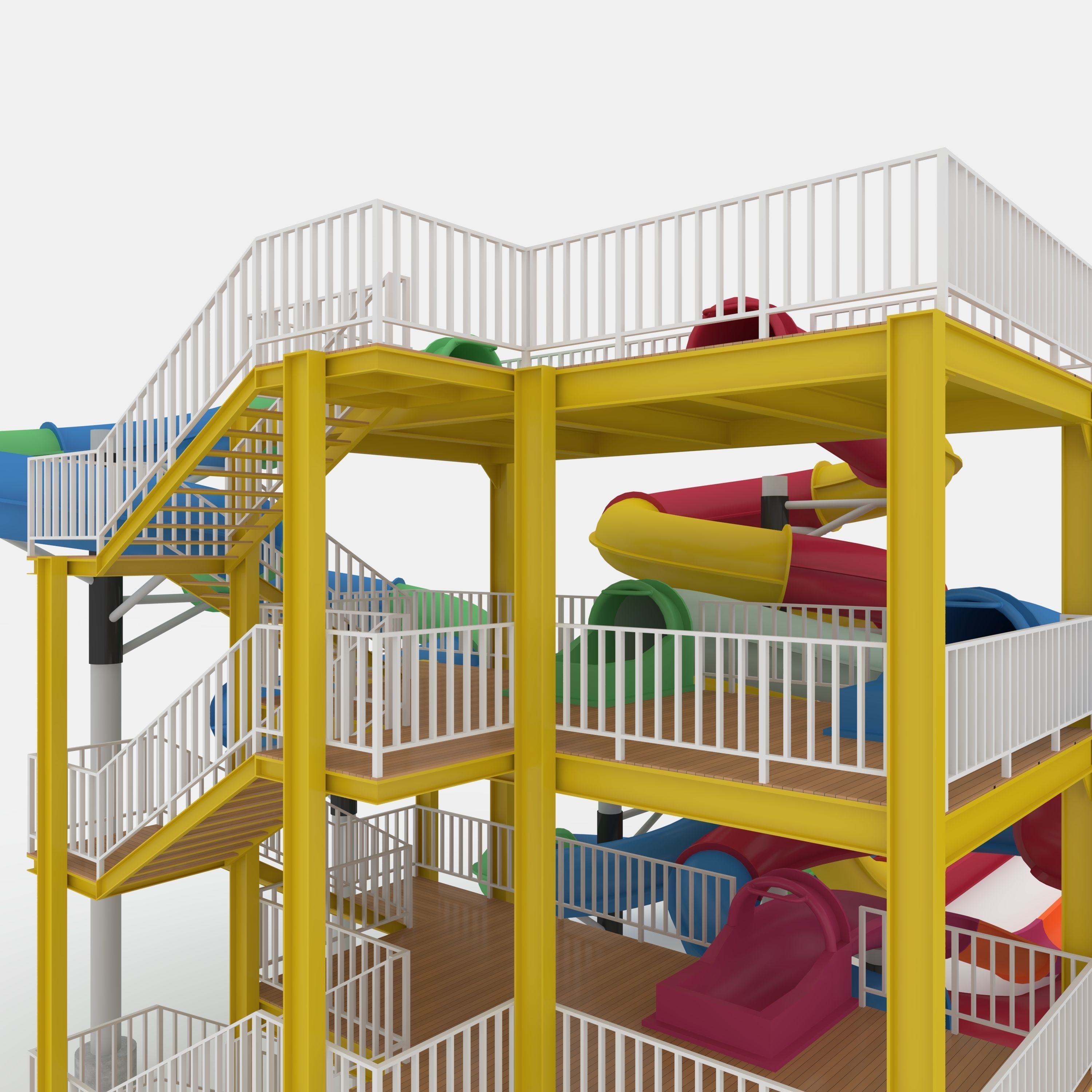 Waterpark Slide 4 3D model_38