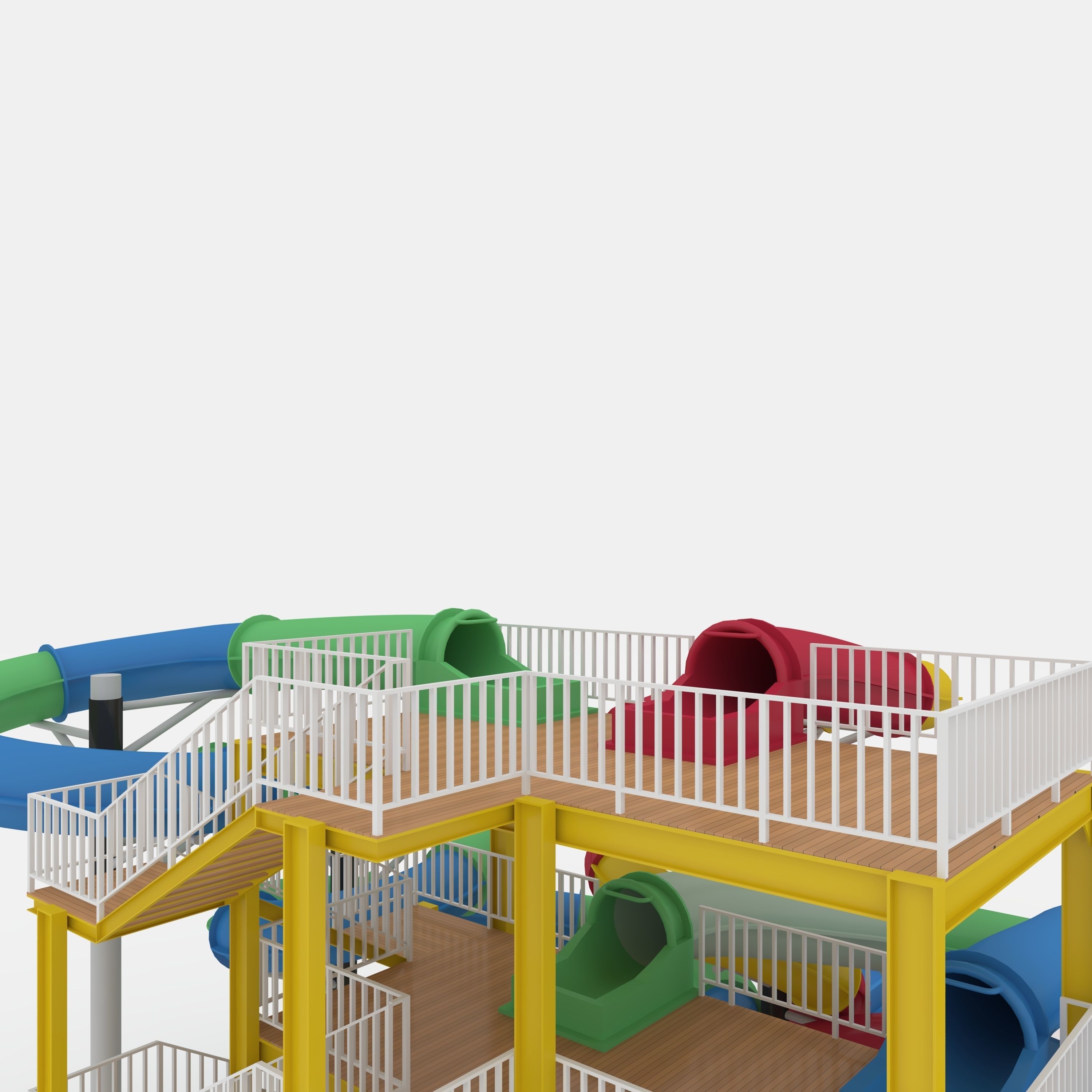 Waterpark Slide 4 3D model_40