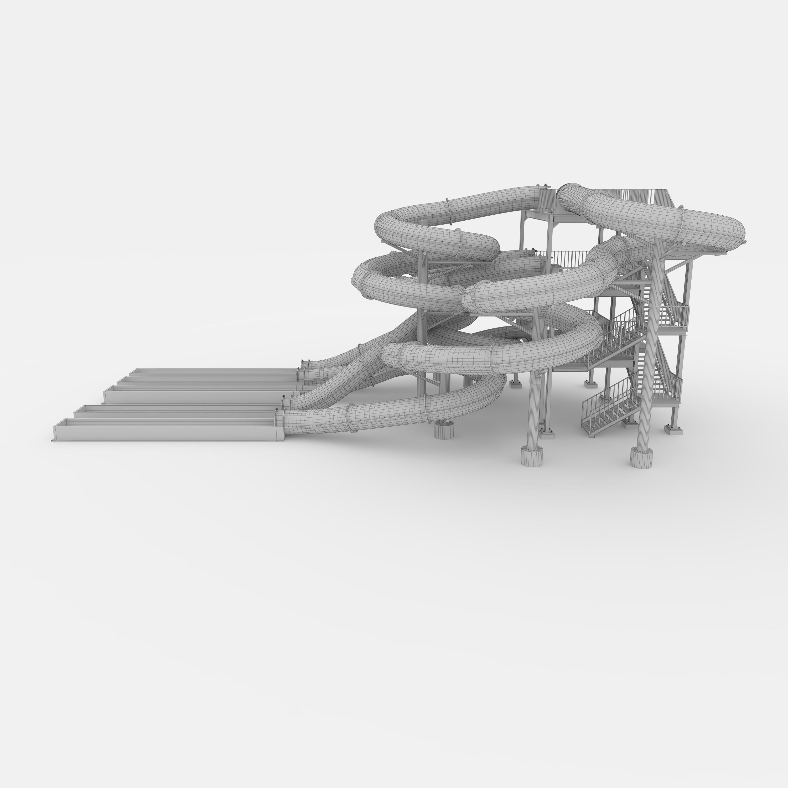 Waterpark Slide 4 3D model_23