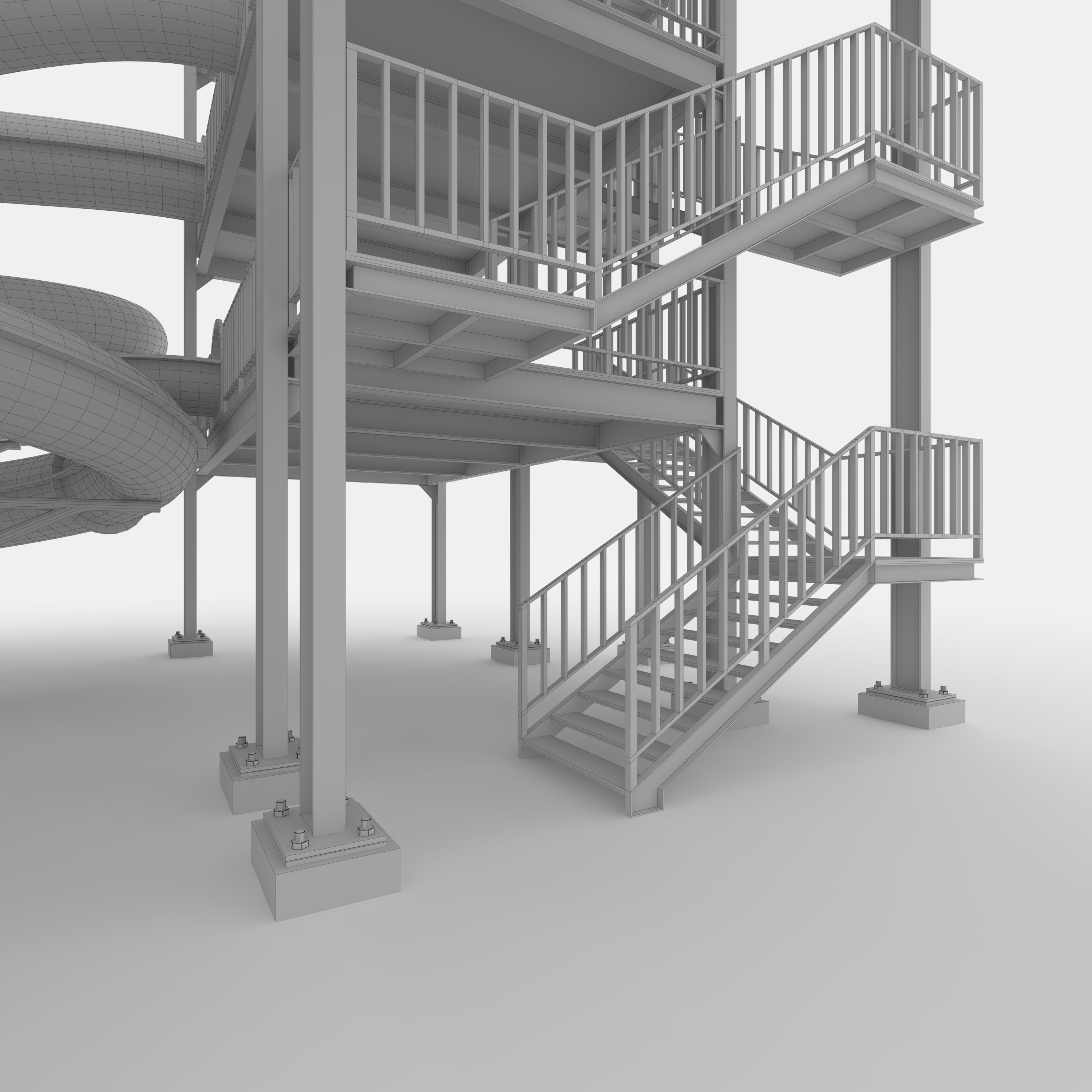 Waterpark Slide 4 3D model_35