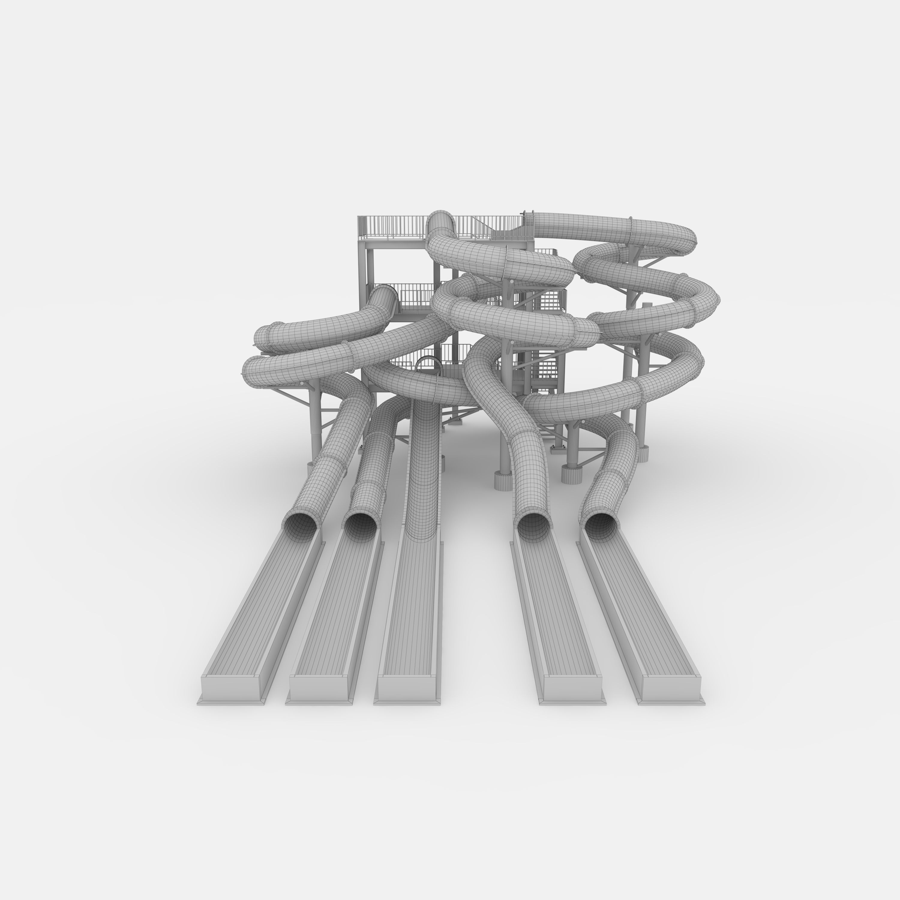 Waterpark Slide 4 3D model_19
