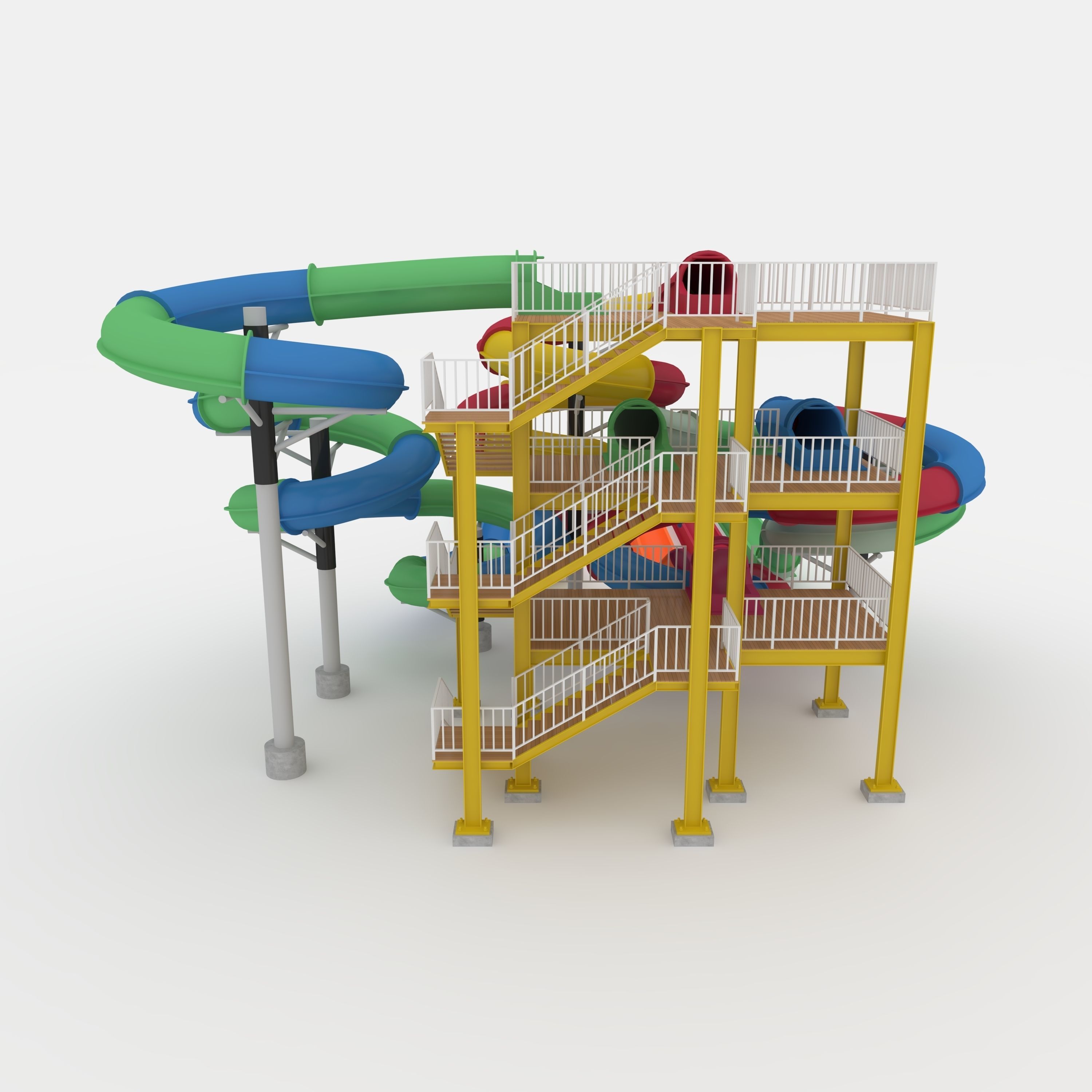 Waterpark Slide 4 3D model_26