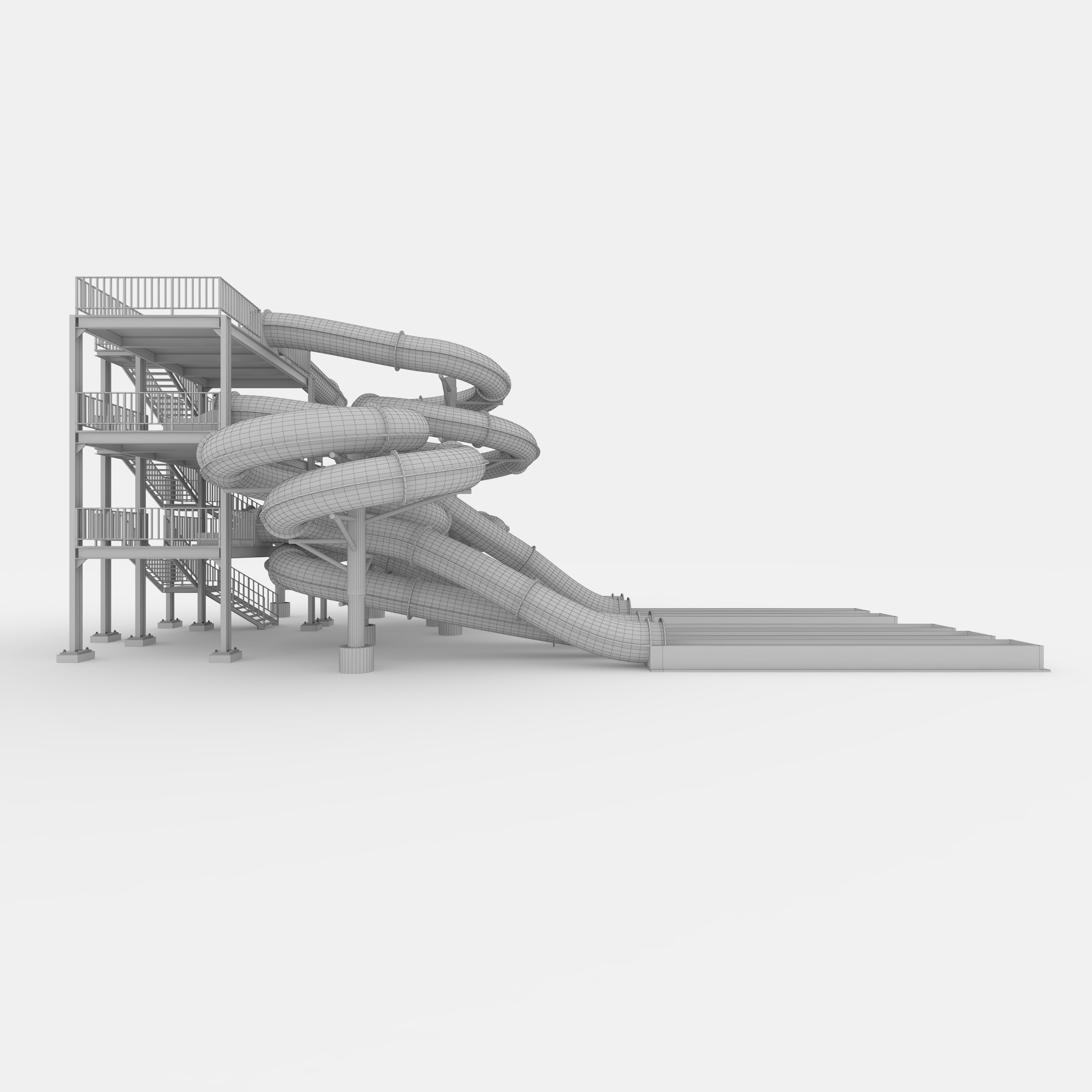 Waterpark Slide 4 3D model_15