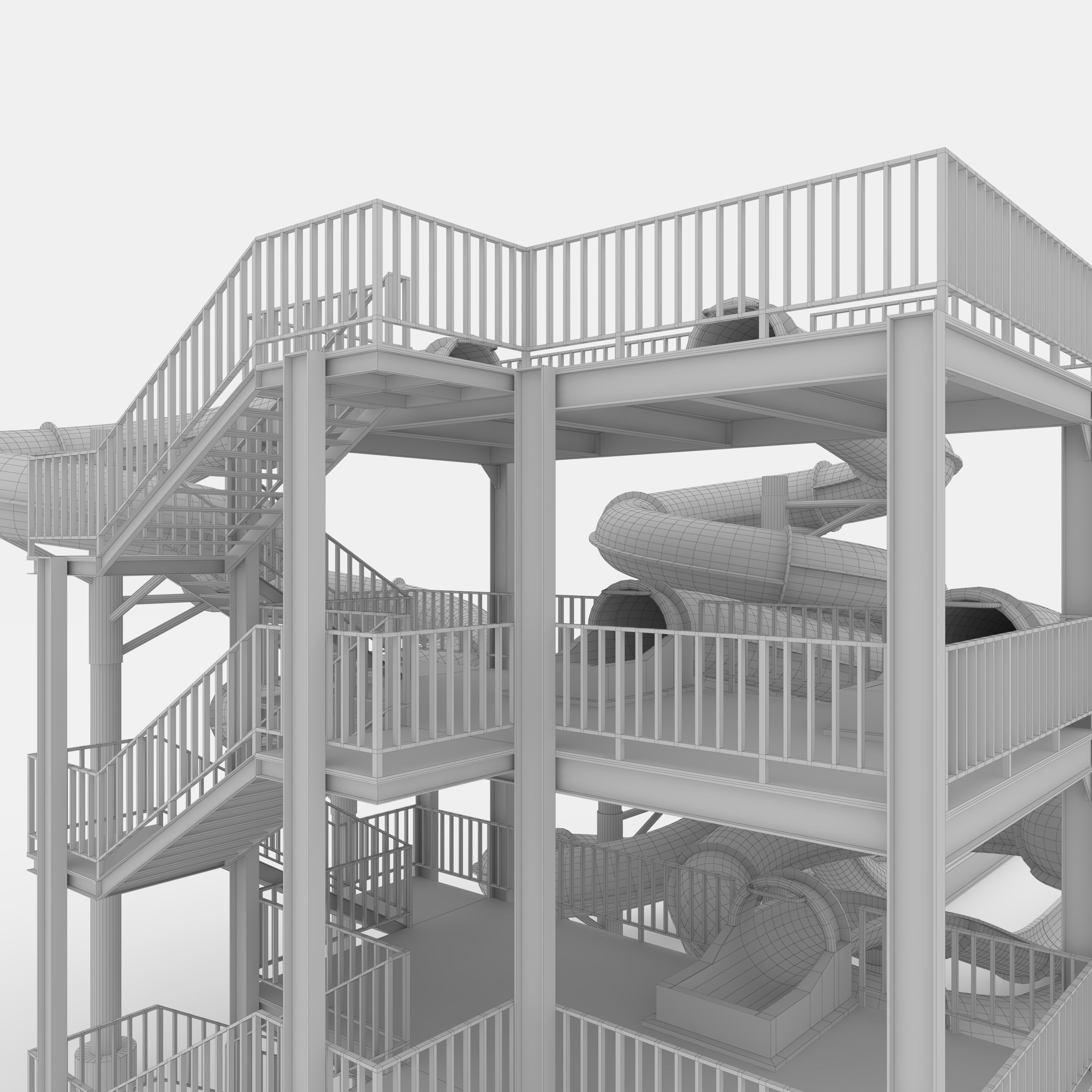 Waterpark Slide 4 3D model_39