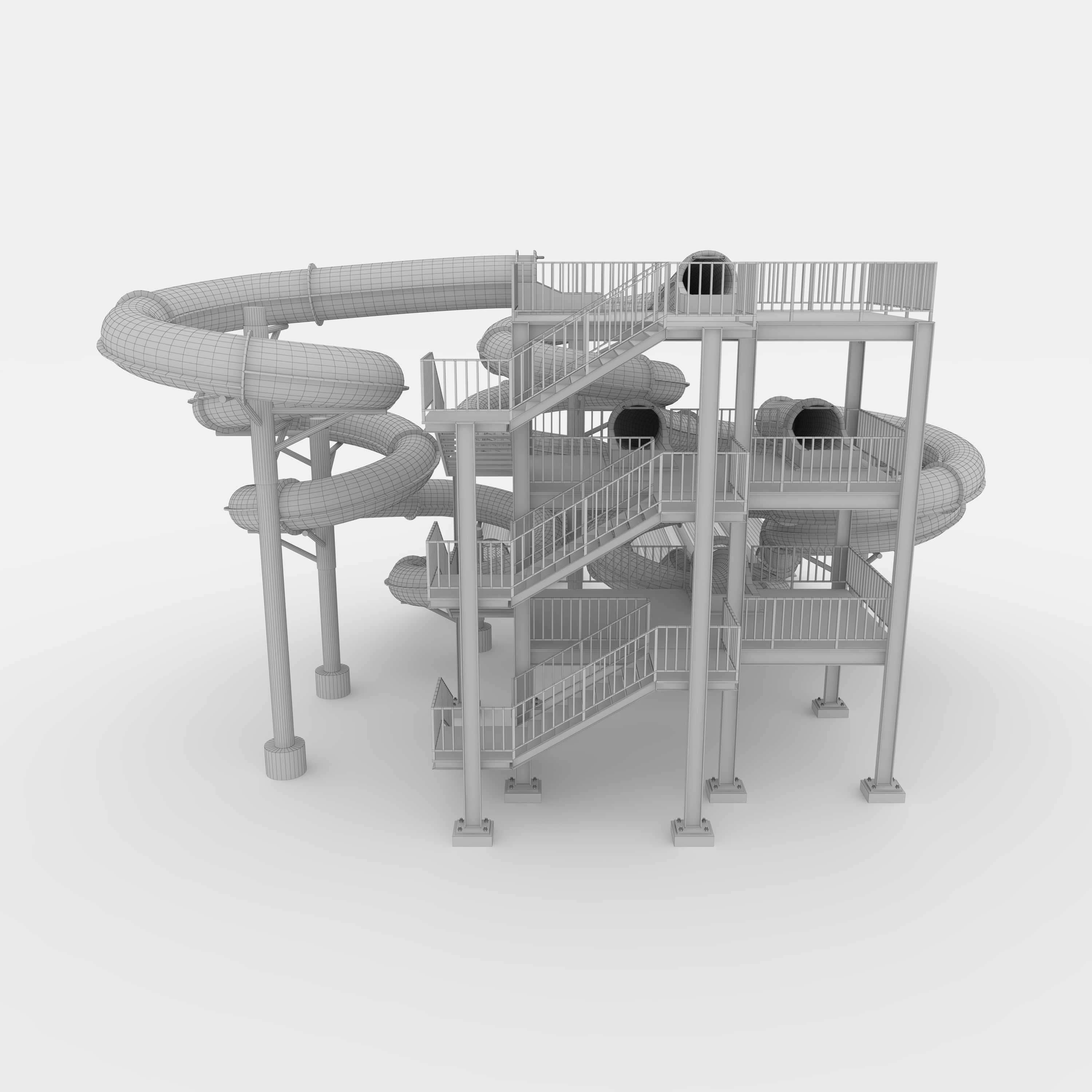 Waterpark Slide 4 3D model_27