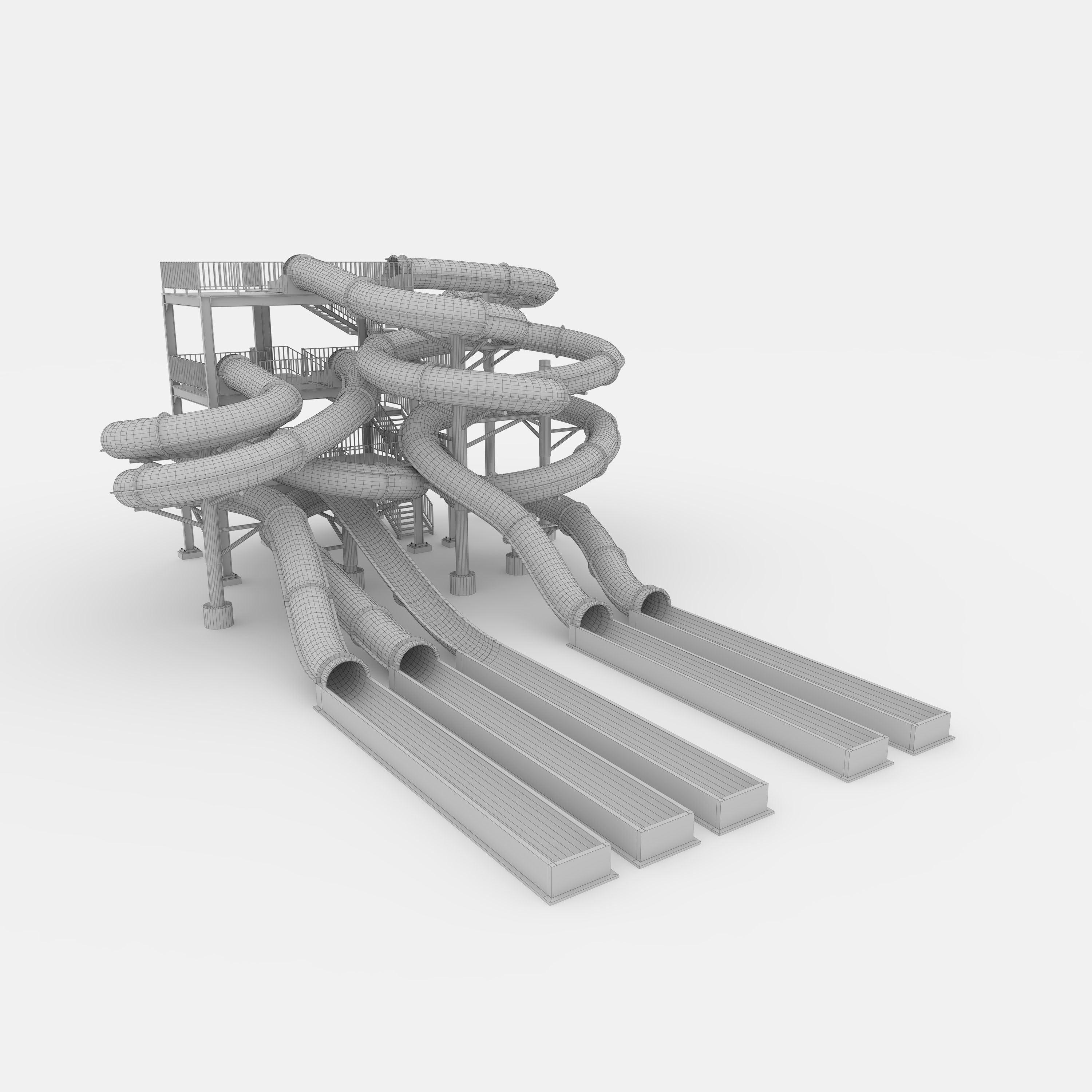 Waterpark Slide 4 3D model_17