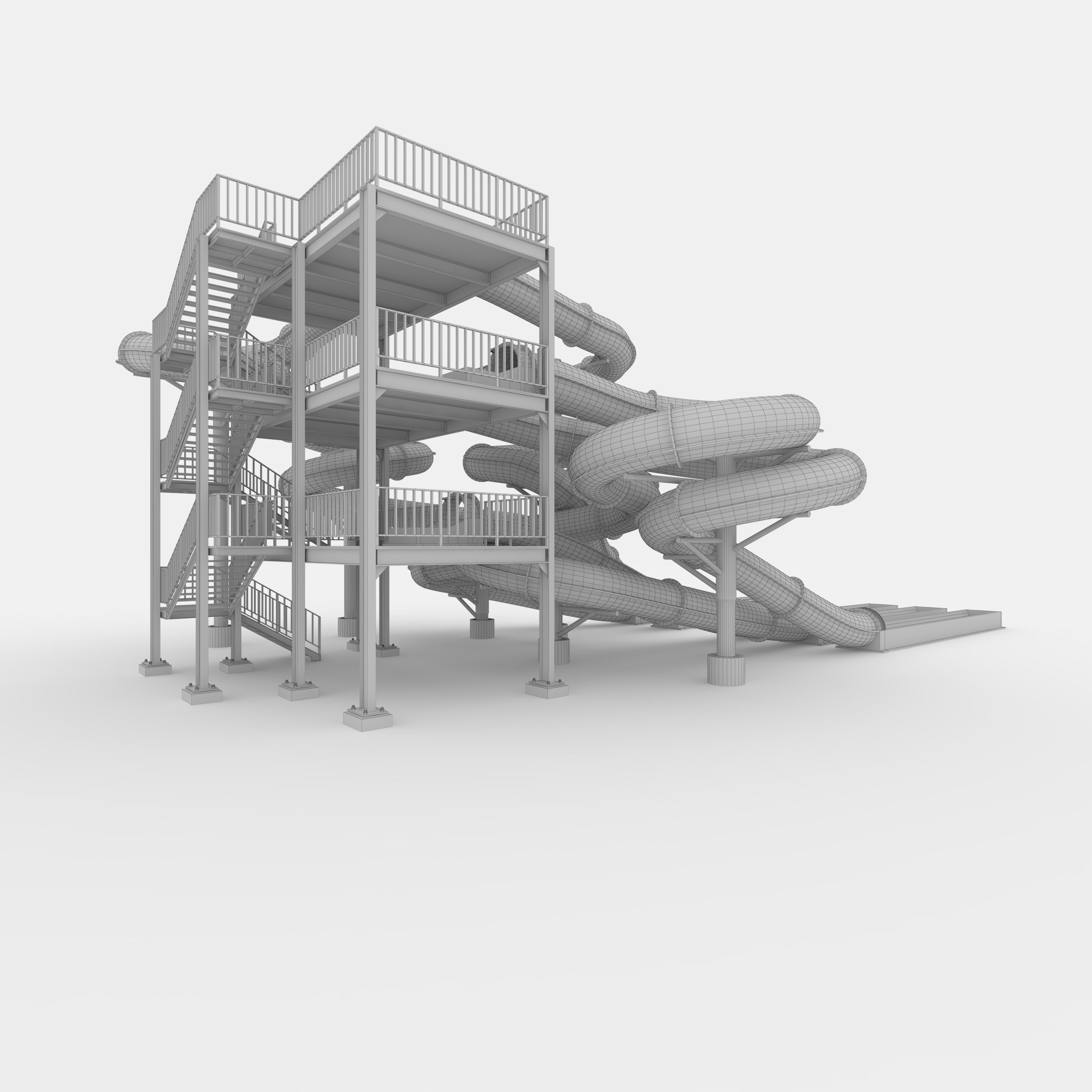 Waterpark Slide 4 3D model_13